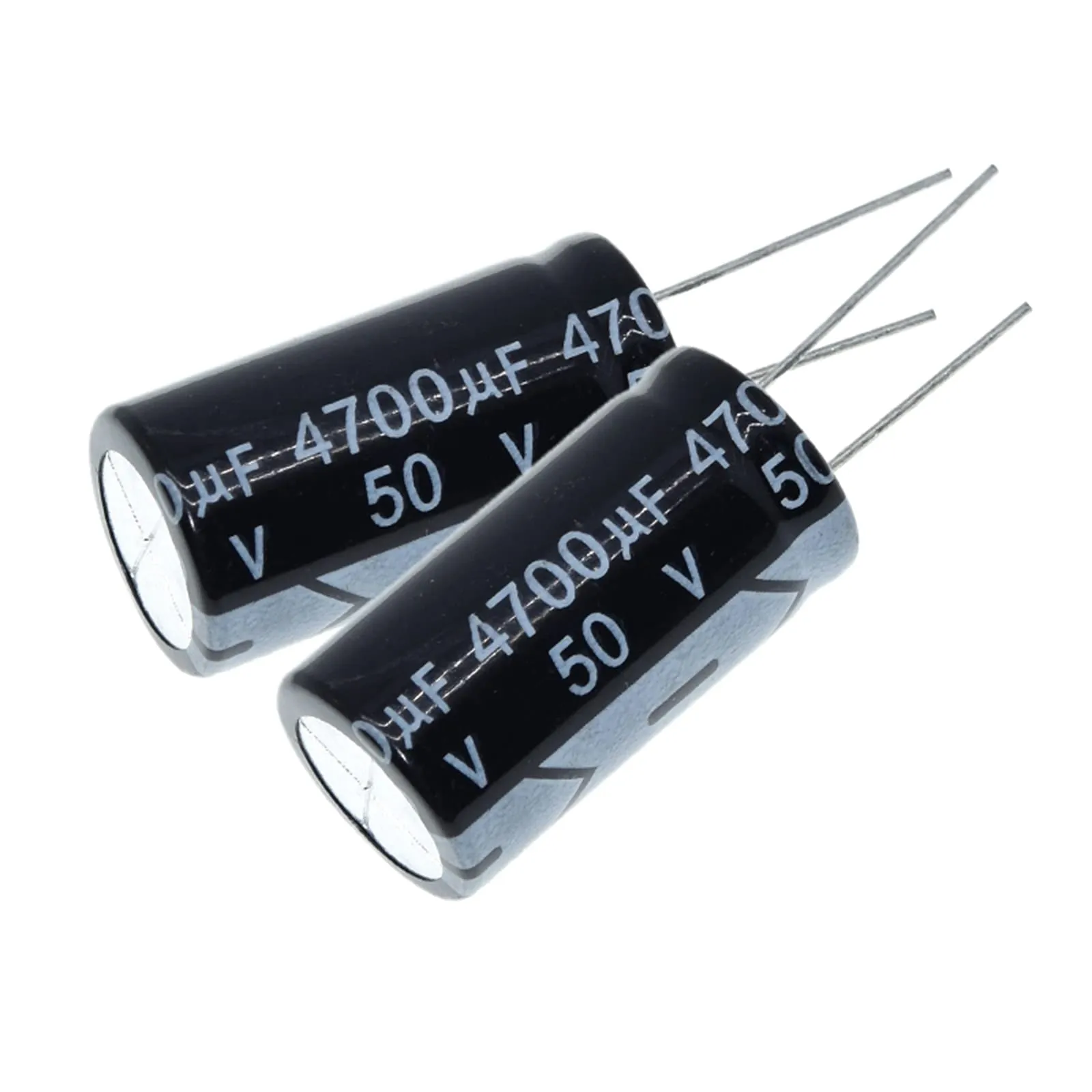 EFARMA Condensatori elettrolitici, condensatore elettrolitico in Alluminio da 2 Pezzi 4700uF 50V, 18x35mm