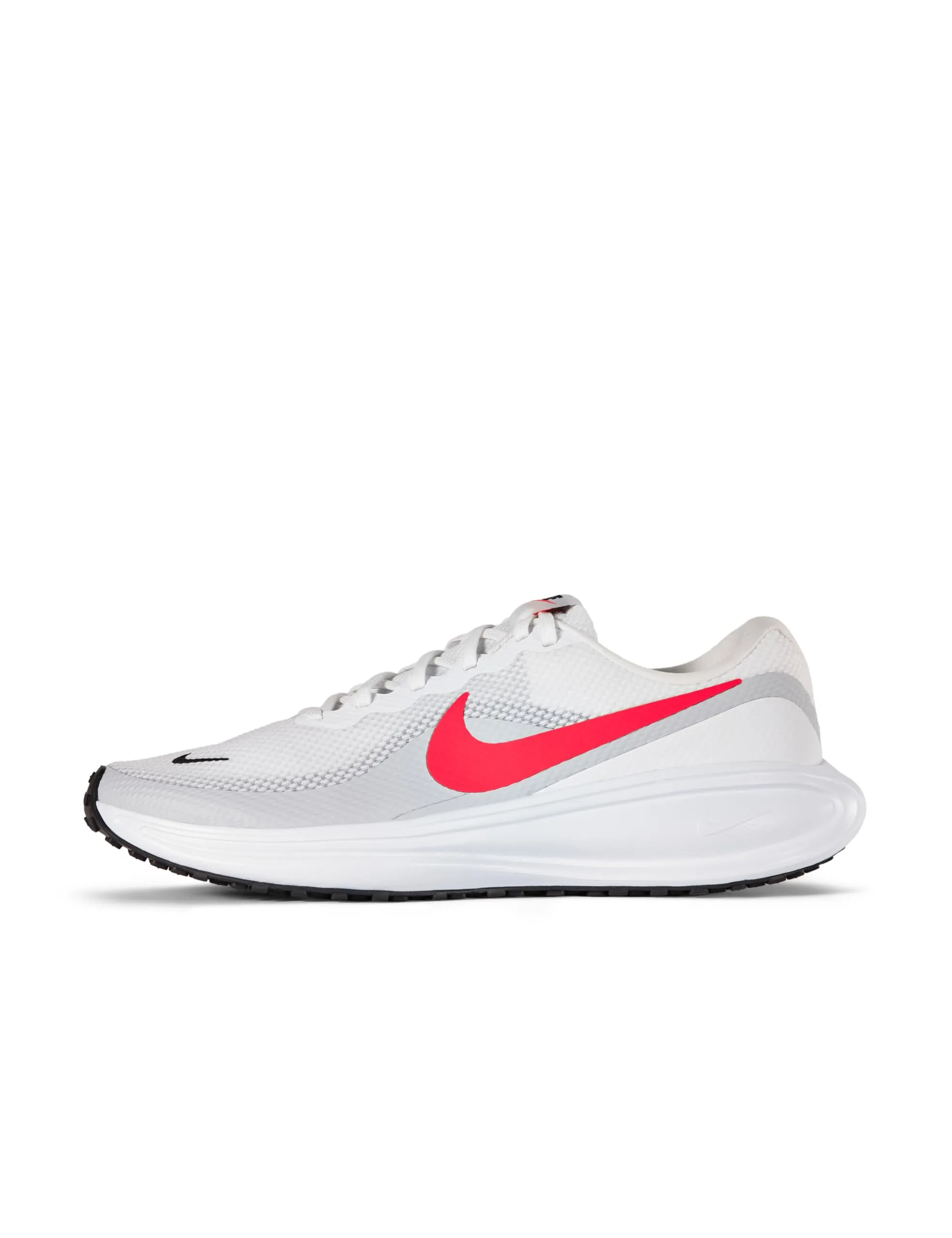 NIKE Revolution 8 White/Bright Crimson-Pure Plat 44 EU