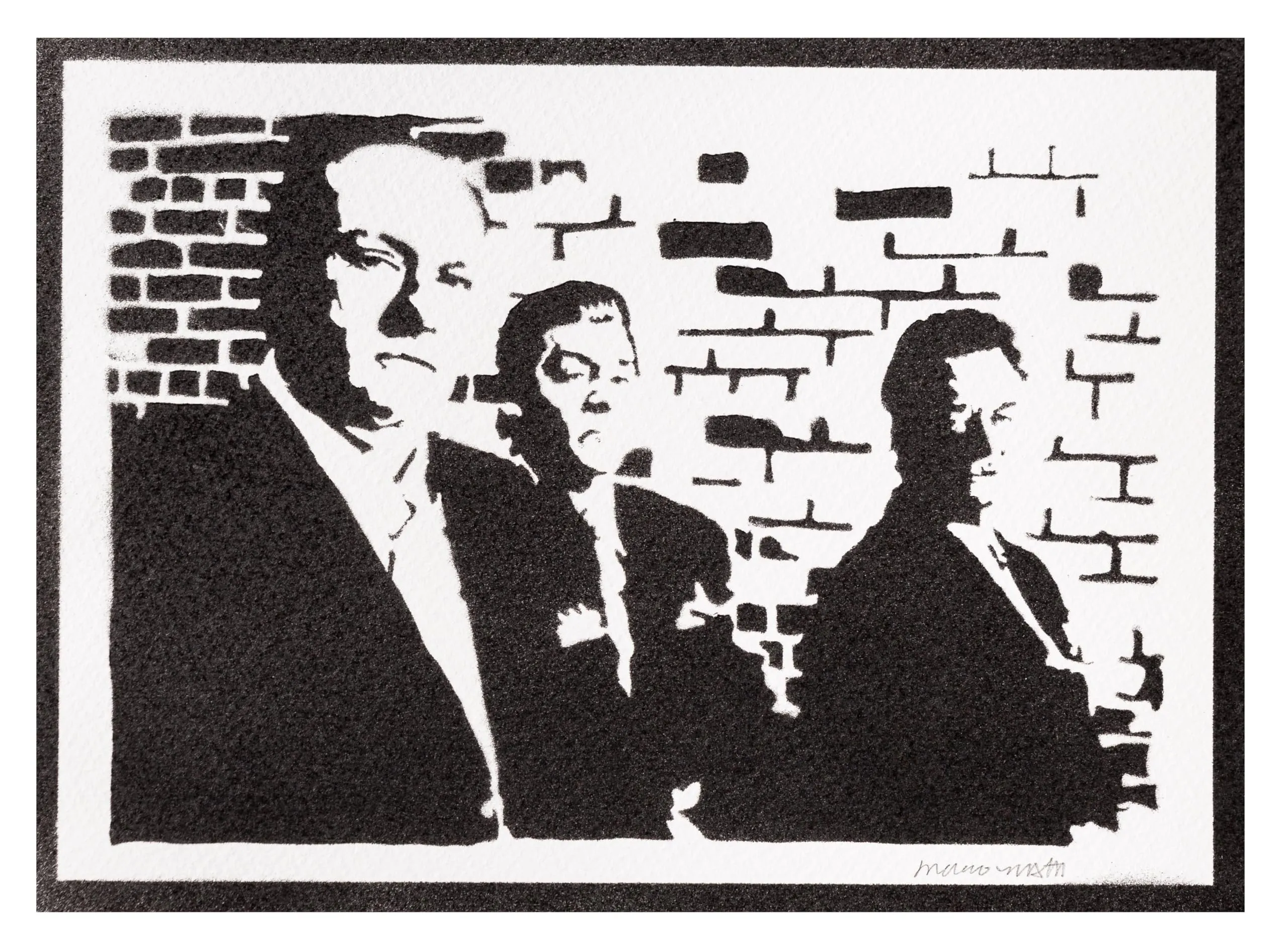 moreno-mata Autentici Graffiti Fatti a Mano I sopra... Handmade Poster Serie TV Quadro Moderno Soggiorno Decorazione Parete Regalo Uomo e Donna