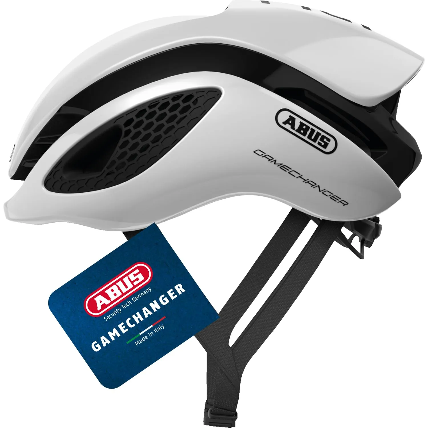 ABUS GameChanger Casco ciclismo - Casco da bici aerodinamico con ventilazione idonea per uomo e donna - Bianco, Taglia S