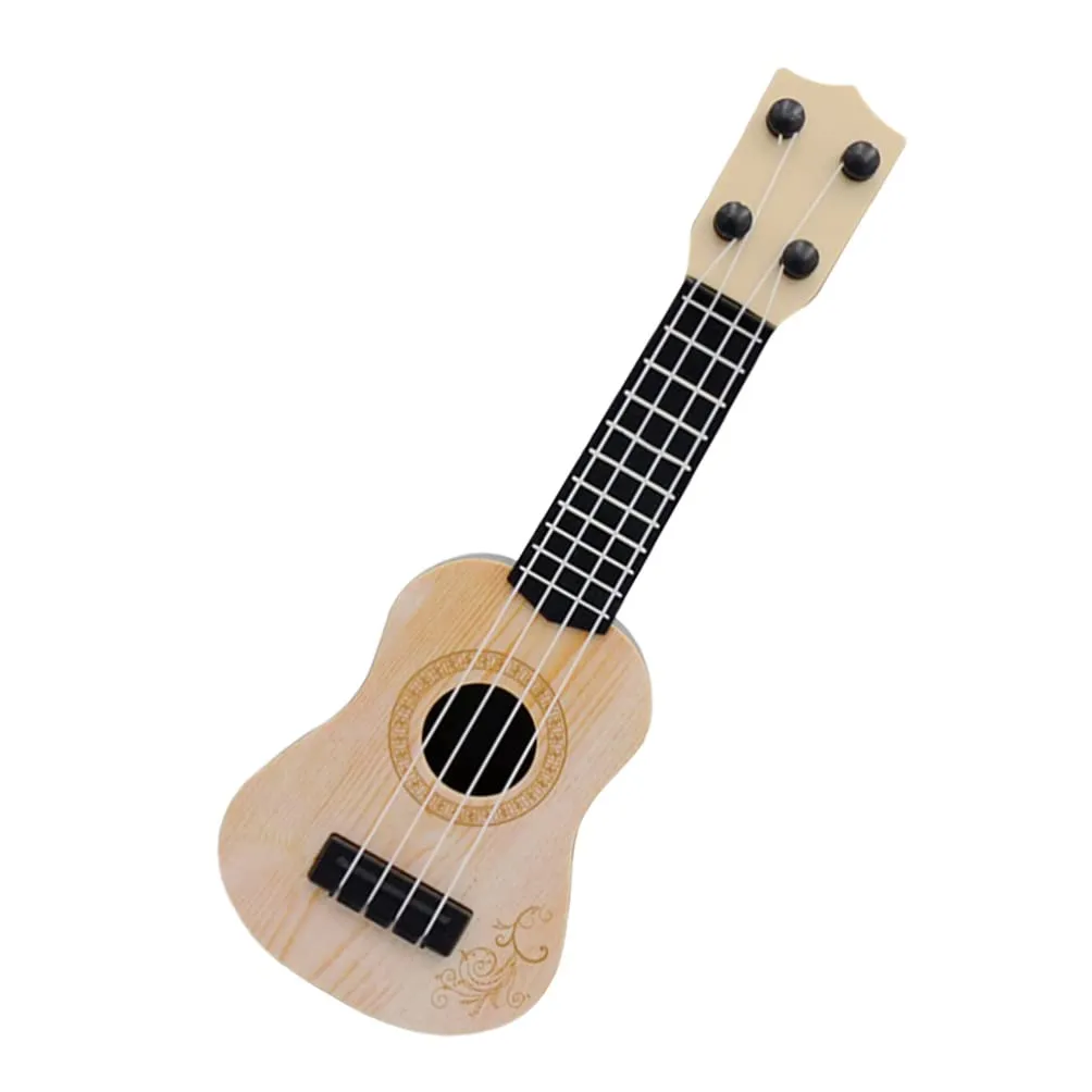 Toyvian Giocattolo Ukulele per Bambini Ukulele in Plastica da 9 8 Pollici Giocattolo per Chitarra per Bambini 4 Corde Strumenti Musicali o Educativo per Lapprendimento