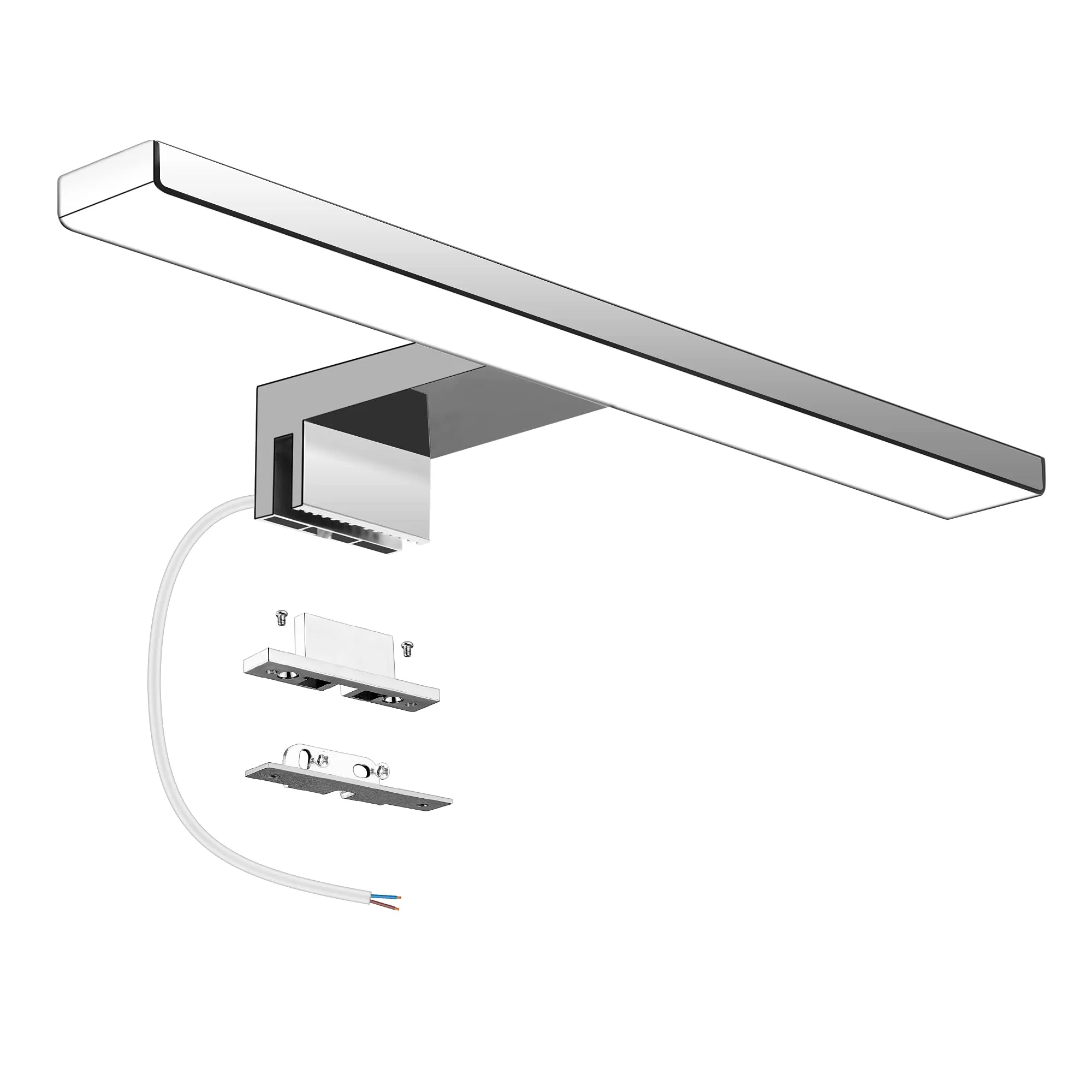 Aourow LED Lampada da Specchio 5W,Luce Specchio Bagno Bianco Neutro 4000K,Specchio Armadio Lampada da Bagno,Luce per Trucco,Lunghezza 30cm,230 V IP44,500lm
