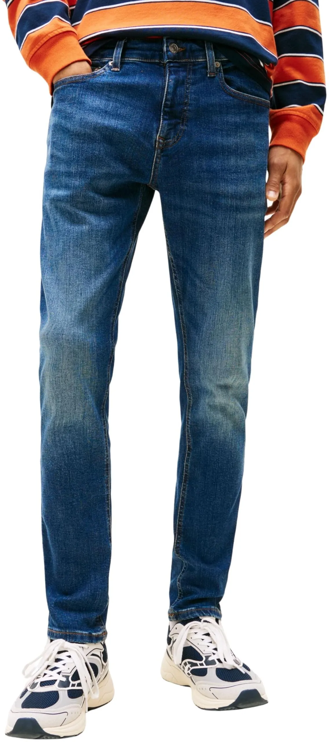 Tommy Jeans Austin Slim Tprd Ai0255 Dm0dm21891, Affusolato Uomo, Denim (Denim Dark), 32W / 30L