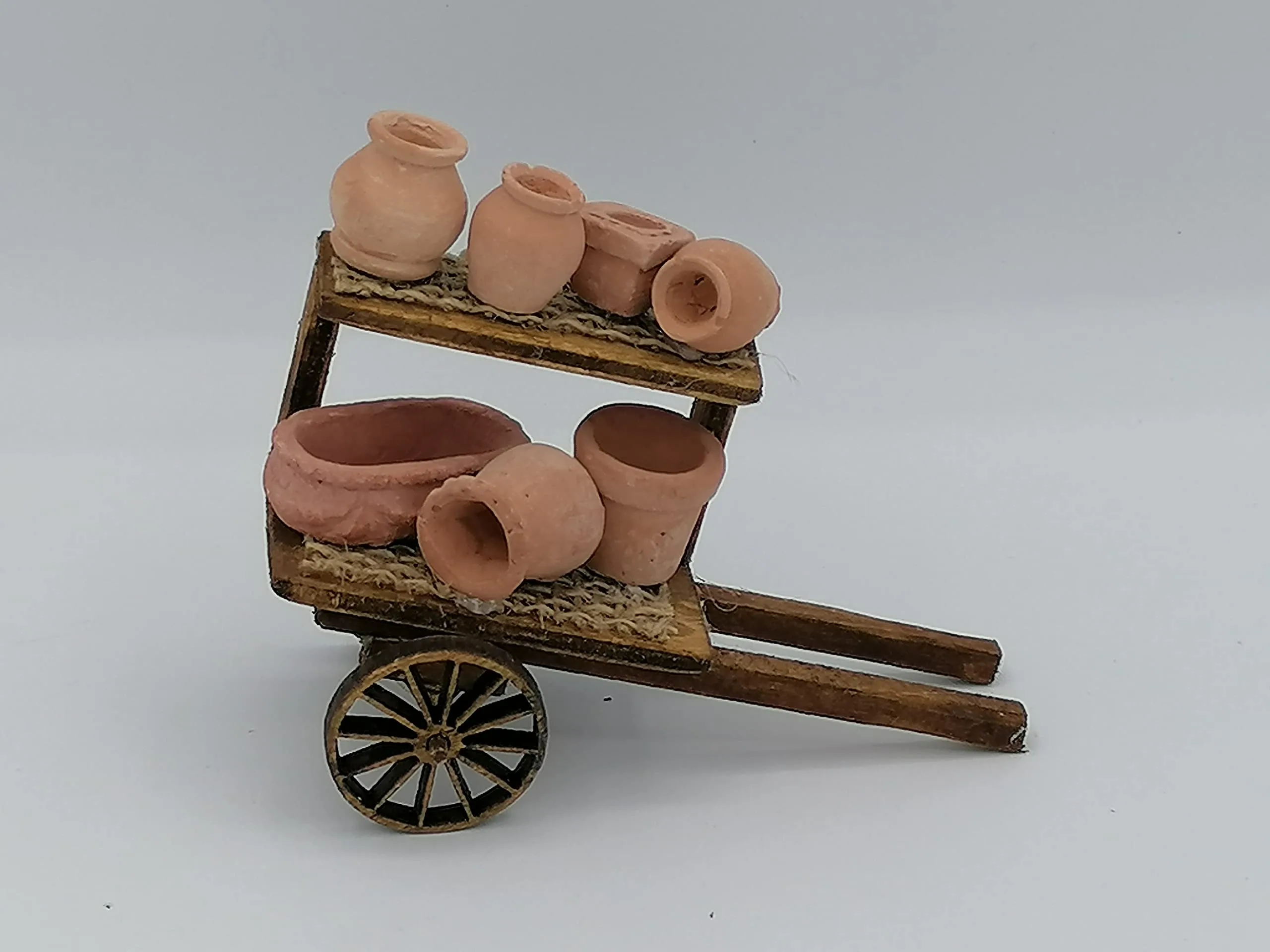 Carretto con vasi presepe