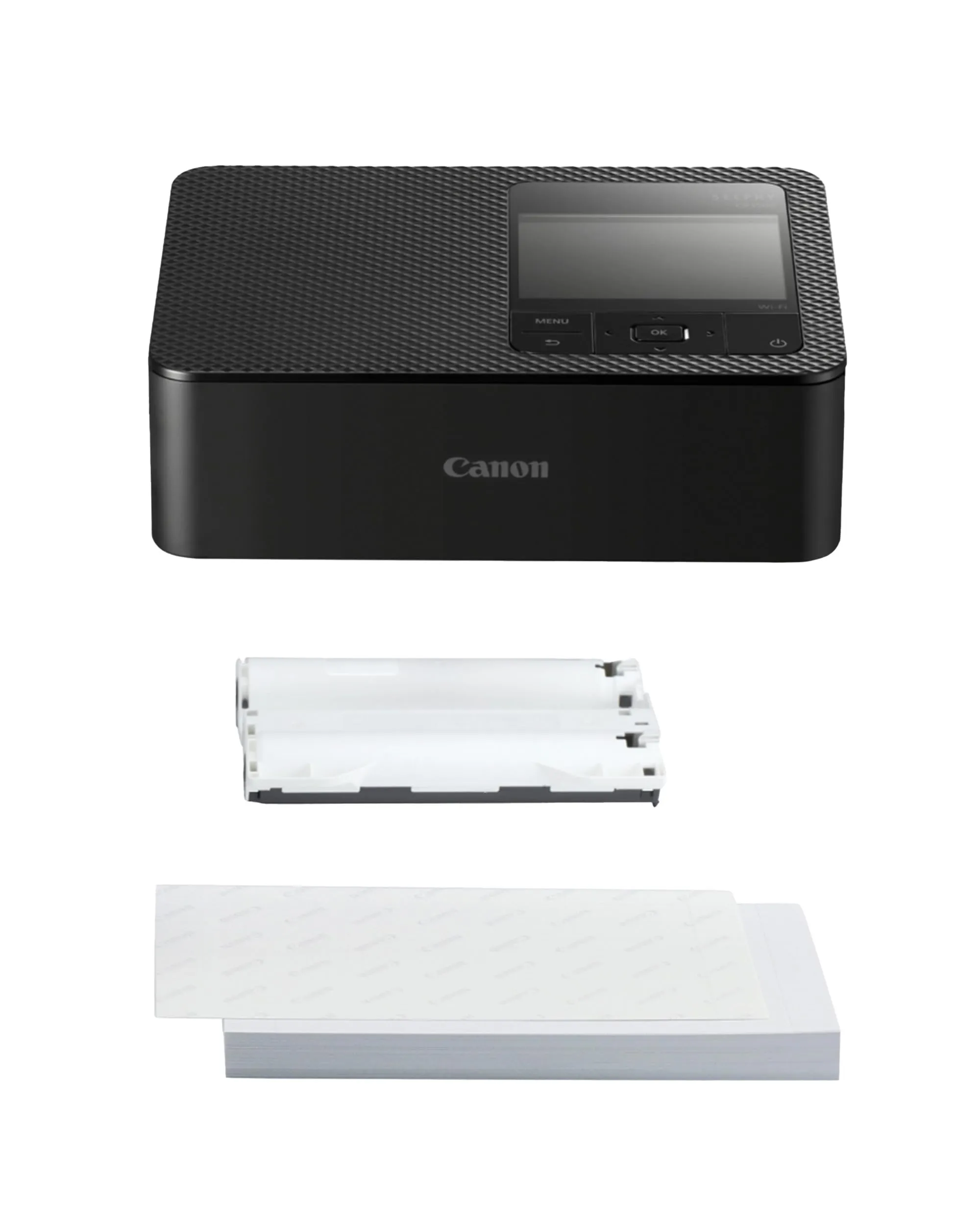 Canon Stampante fotografica portatile SELPHY CP1500 con kit carta, nero - Stampante Bluetooth wireless con accessori - Compatta e leggera - Con 54 fogli di carta 4x6