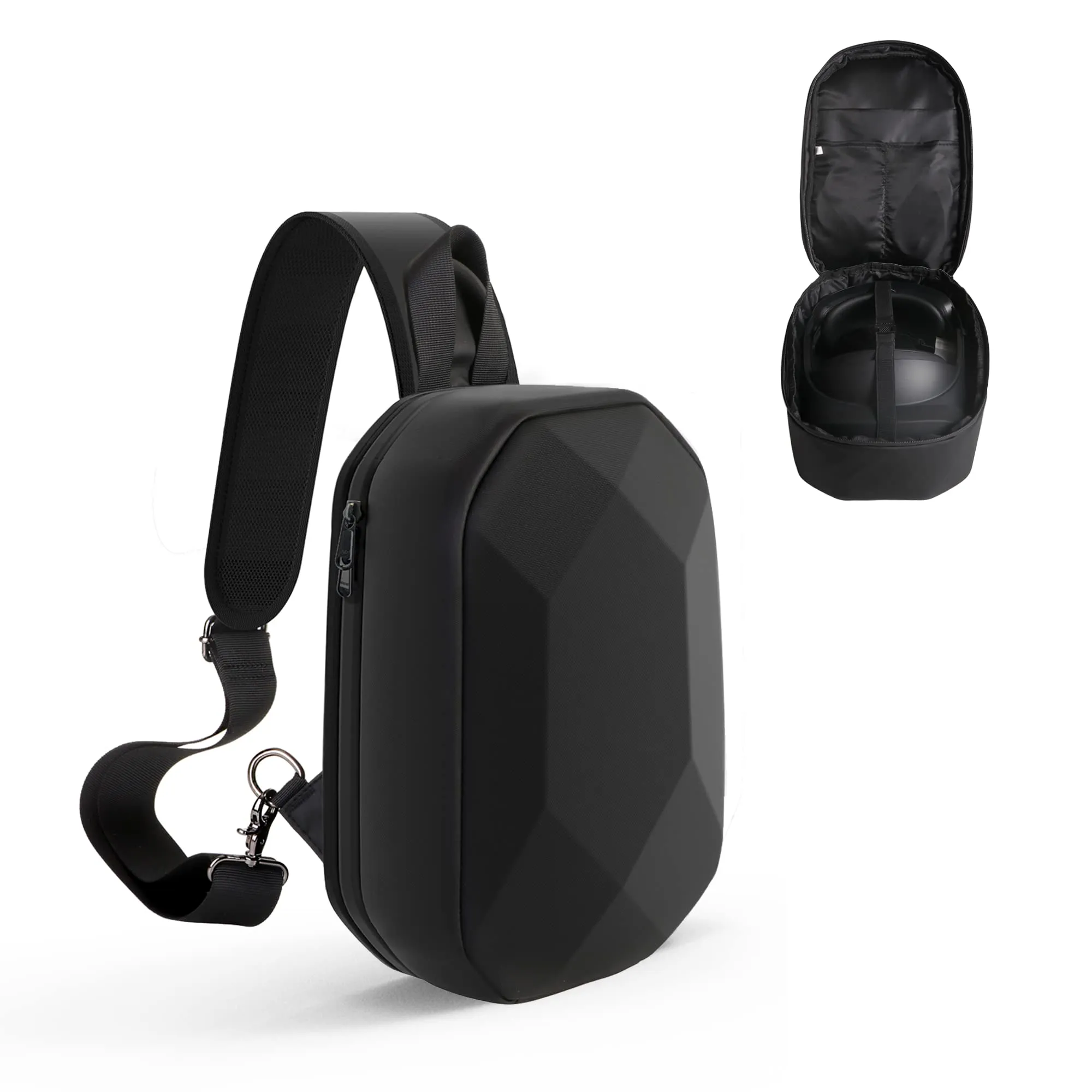 JSVER Custodia Rigida per Quest 3/2 Custodia Zaino da Viaggio per Oculus Quest 3/Quest 3s/Quest 2/Quest Pro, Custodia da Trasporto Compatibile con Elite Strap VR Headset Gamepad Controller Accessori