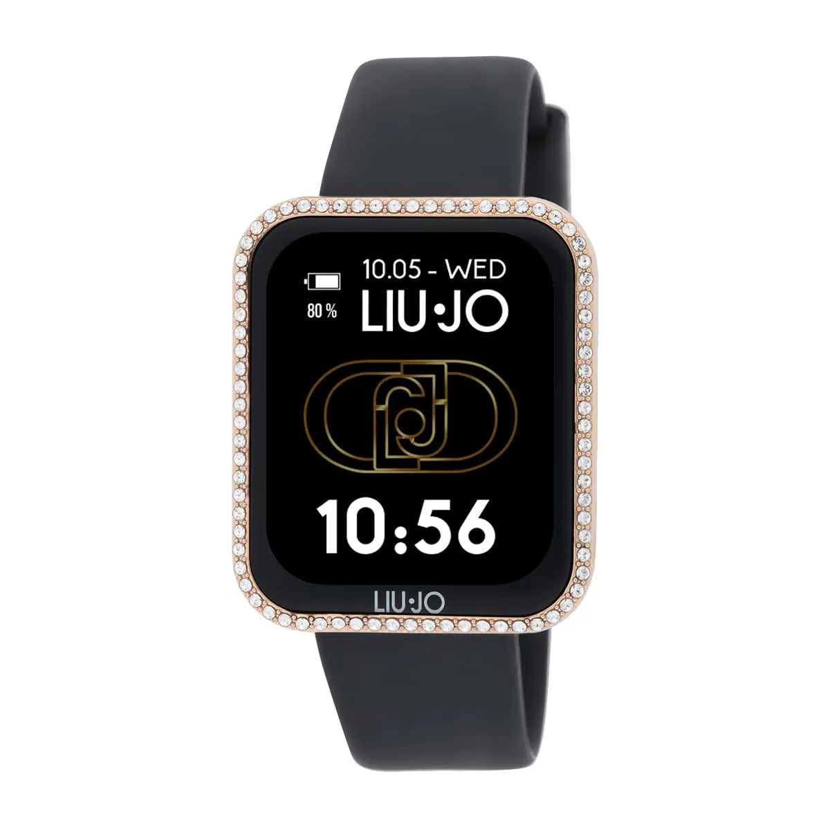 Liu Jo - Smartwatch da donna in Gomma - Mini Slim SWLJ168 - Display da 1.65" Amoled - Compatibilità con iOS e Android - Funzione Fitness - Chiamata vocale tramite dispositivo - Impermeabile IP67