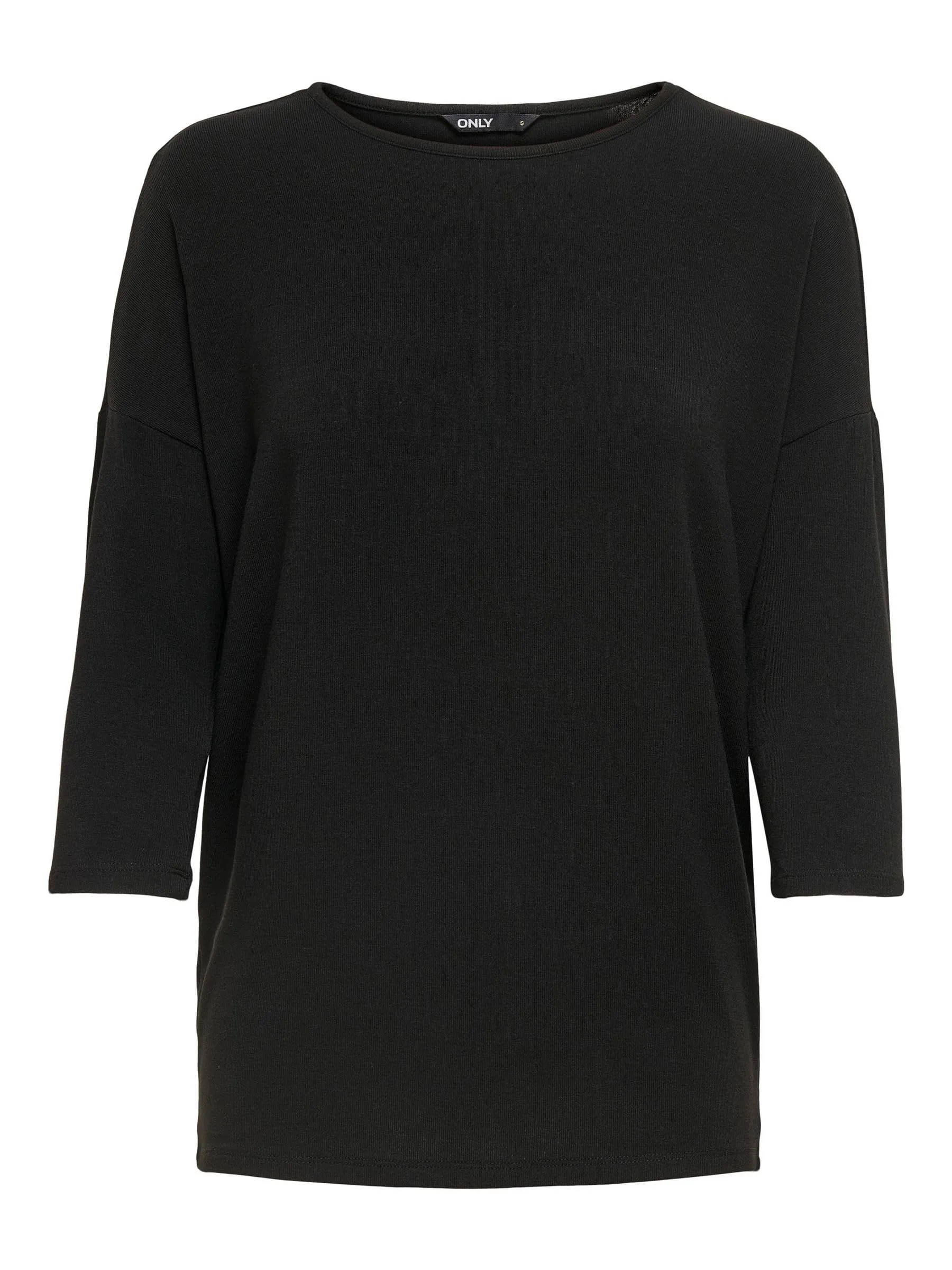 ONLY ONLGLAMOUR 3/4 Top Jrs Noos T-Shirt, Nero (Black Black), X-Large Donna