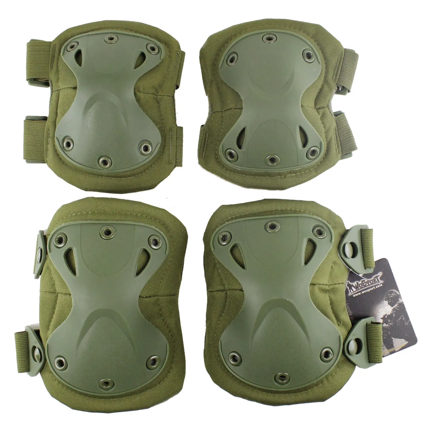 Set King Kong tattico, sportivo, protettivo, per esterni, multicolore, con ginocchiere e gomitiere di sicurezza, per caccia softair militare