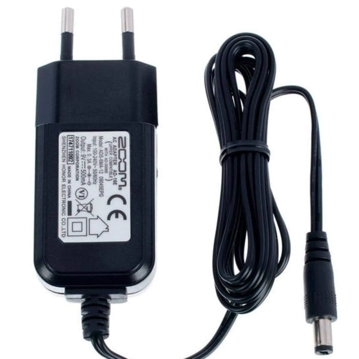 Zoom - AD-16 - alimentatore AD-16 - 9V / 500mA (polo negativo al centro)