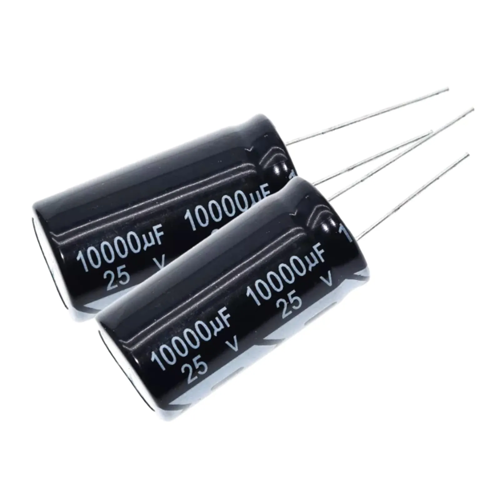 EFARMA Condensatori elettrolitici, condensatore elettrolitico in Alluminio da 10 Pezzi 25V/10000uF Condensatore elettrolitico, Dimensioni 18x35mm