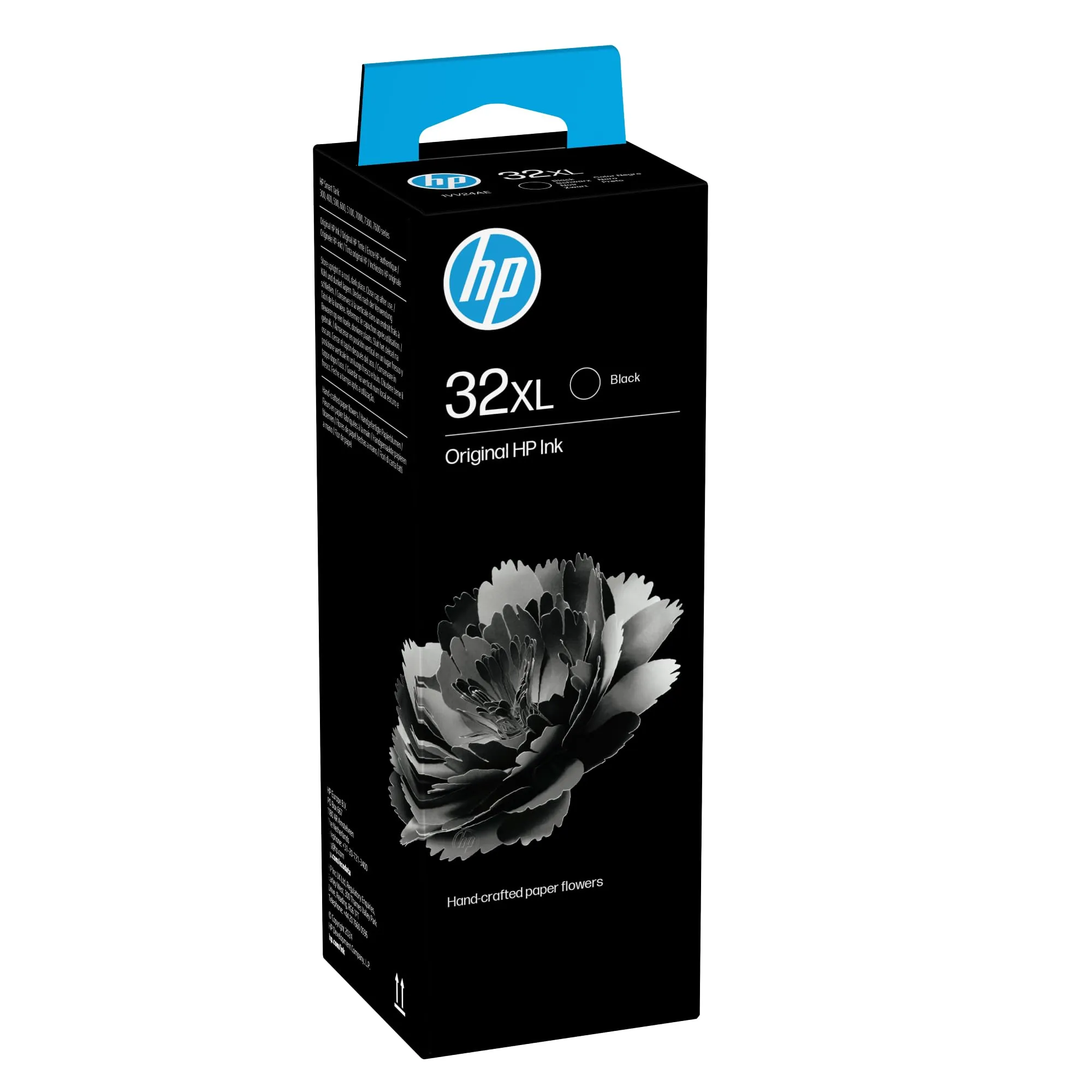 HP 32XL 1VV24AE, Flacone di Inchiostro Termico Originale, Elevata Capacità da 6000 Pagine, Compatibile con Stampanti senza Cartucce Smart Tank 100, 300, 400, 500, 600, Nero
