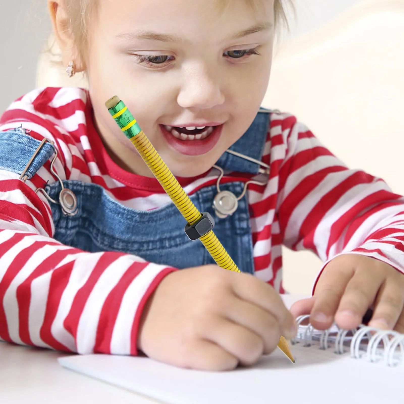 3 matite Fidget ADHD, con filettatura filettata, strumento sensoriale silenzioso e antistress, con 3 penne rotanti, con dadi e bulloni, per bambini e adulti, studenti, scuola, lavoro,