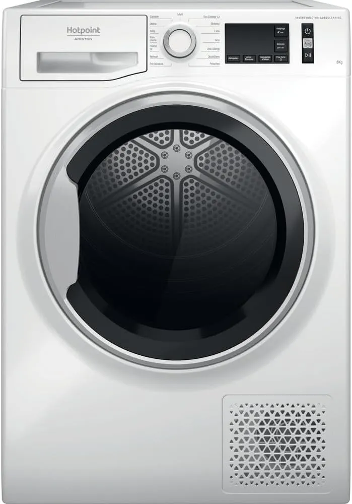 Hotpoint Ariston HPTS 74D BS IT – Asciugatrice 7 Kg A Pompa di Calore, Libera Installazione, Classe C, PetHair Care, Gentle Care, Riduzione Delle Pieghe. 84,6 x 59,7 x 54,5 cm