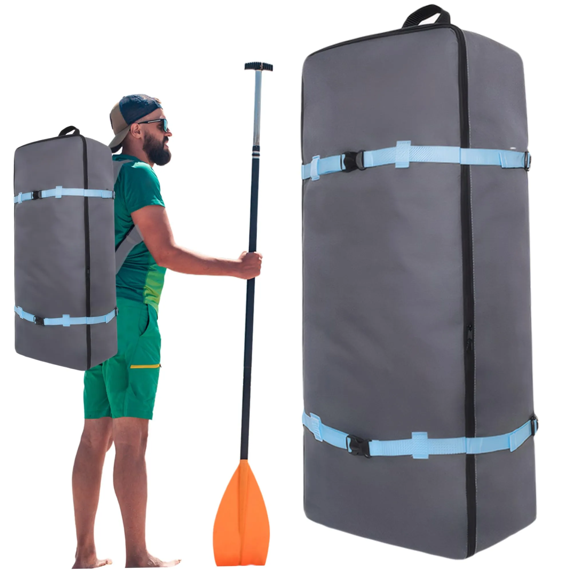 Borsa per paddle Board, 35.4x17.3x9.5 pollici in tessuto Oxford zaino per paddle board con manico, borsa per paddle board gonfiabile impermeabile, borsa da surf, borsa da viaggio per l'acqua esterna
