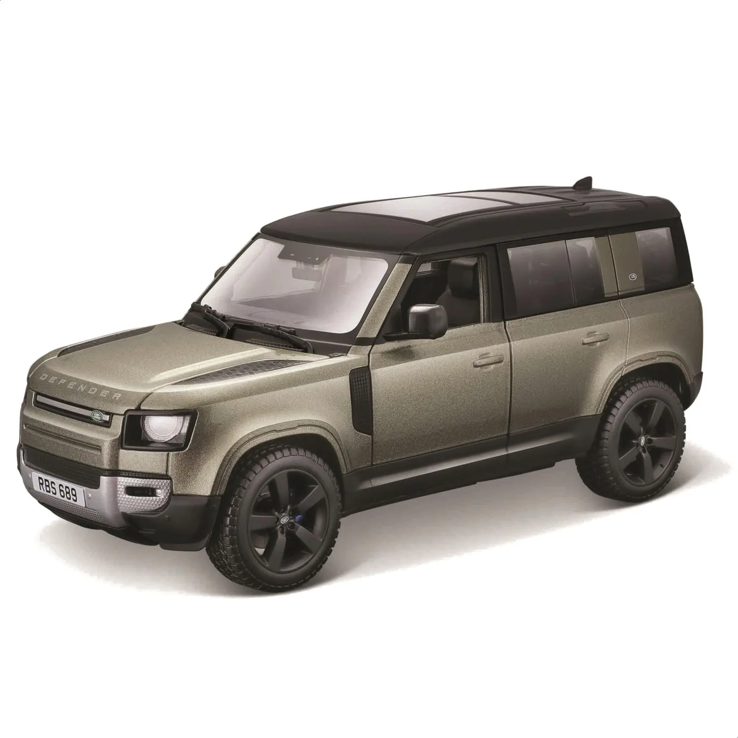 BBURAGO Assortimento Casuale Land Rover Defender 110 (2022) Scala 1:24, Replica Diecast con Portiere Apribili, Assortimento Casuale, Licenza Ufficiale Land Rover