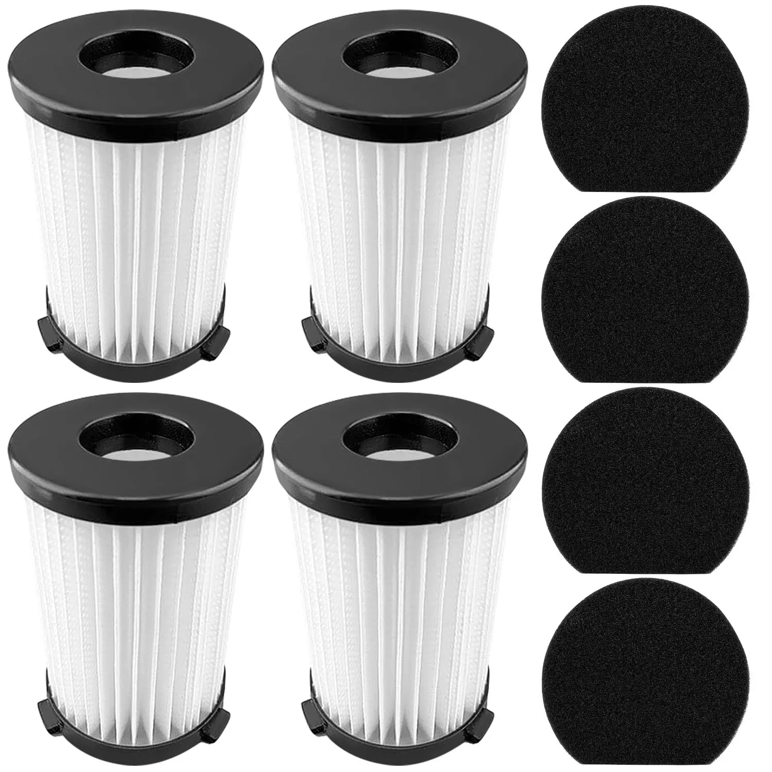 4 Filtri e 4 Spugne per Aspirapolvere Ariete handyforce 2761 2759