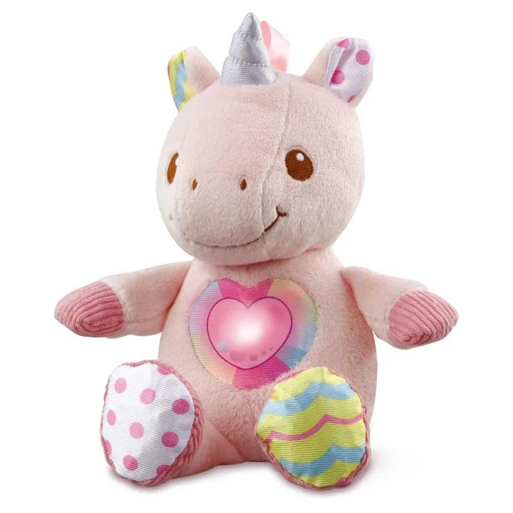 VTech Stella Dolci Coccole, Gatto Peluche Interattivo con più di 45 Canzoni, Melodie, Frasi e Suoni, Cuore Luminoso Cambiacolore, Diversi Materiali, Lingua Italiana, Batterie Incluse, 0-36 Mesi