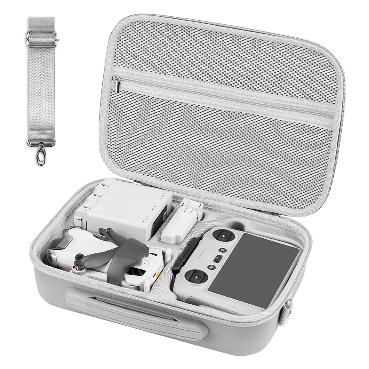 Puasok Custodia da Trasporto per DJI Mini 3/Mini3 Pro/Mini 4 Pro Drone, Borsa per DJI RC Telecomando e Batterie Accessori, per Drone Proteggere