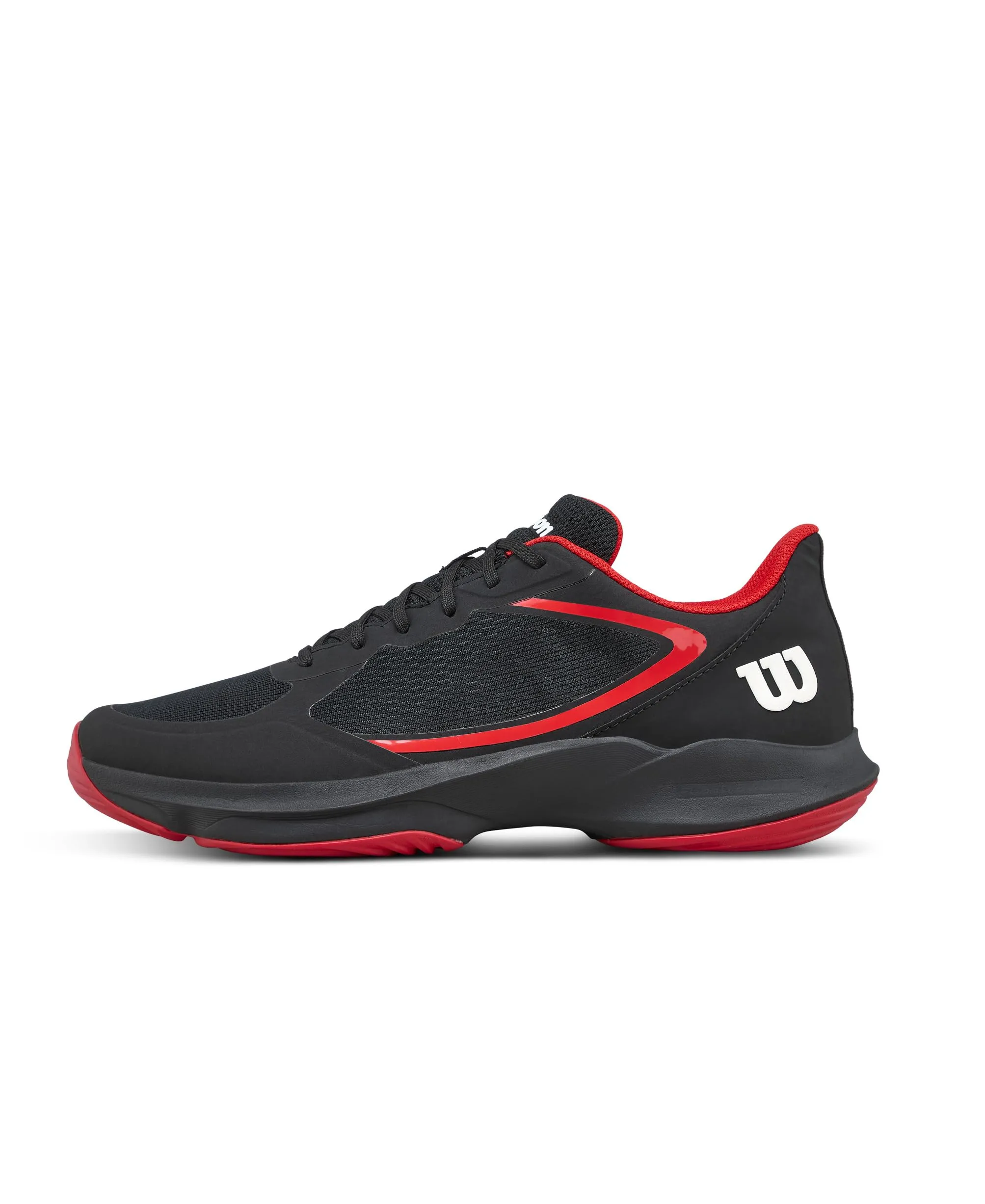 Wilson Scarpe da Padel da Uomo Hurakn Lite, Design Elegante, Traspirabilità Facile, Supporto Energetico, Presa Affidabile, Colore: Nero/Infrarosso/Bianco, Taglia: 9