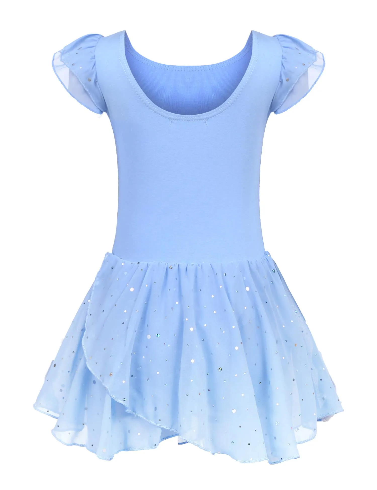 trudge Vestiti da Balletto per Ragazze Vestito da Balletto Vestito da Balletto in Cotone a Maniche Corte per Bambini Vestito da Ballo Vestito da Ballo Corpo con Gonna Tutu