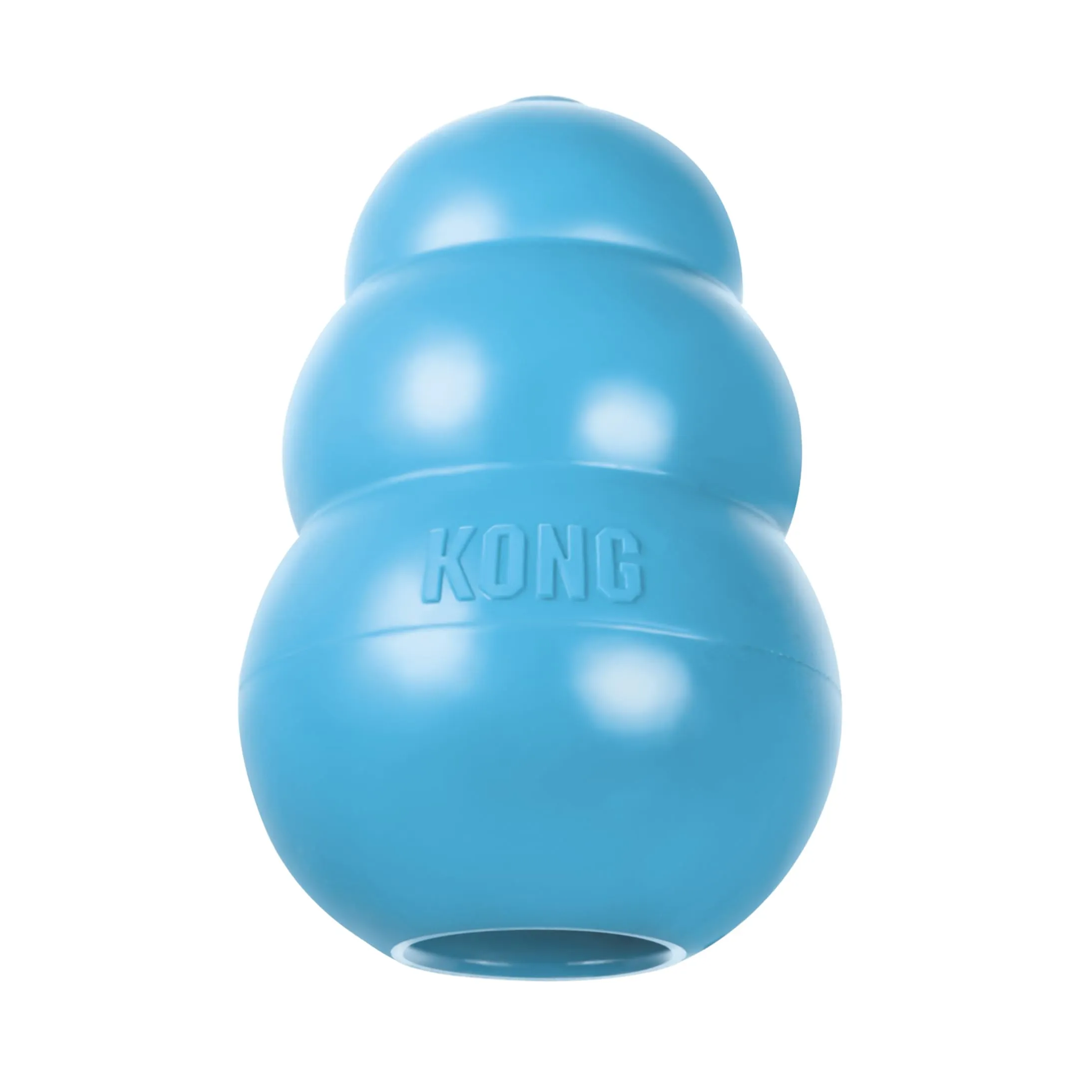 KONG Puppy - Giocattolo Da Masticare Impagliabile Per Cuccioli - Materiale In Gomma Naturale - Blu - Per Cuccioli Di Taglia Media