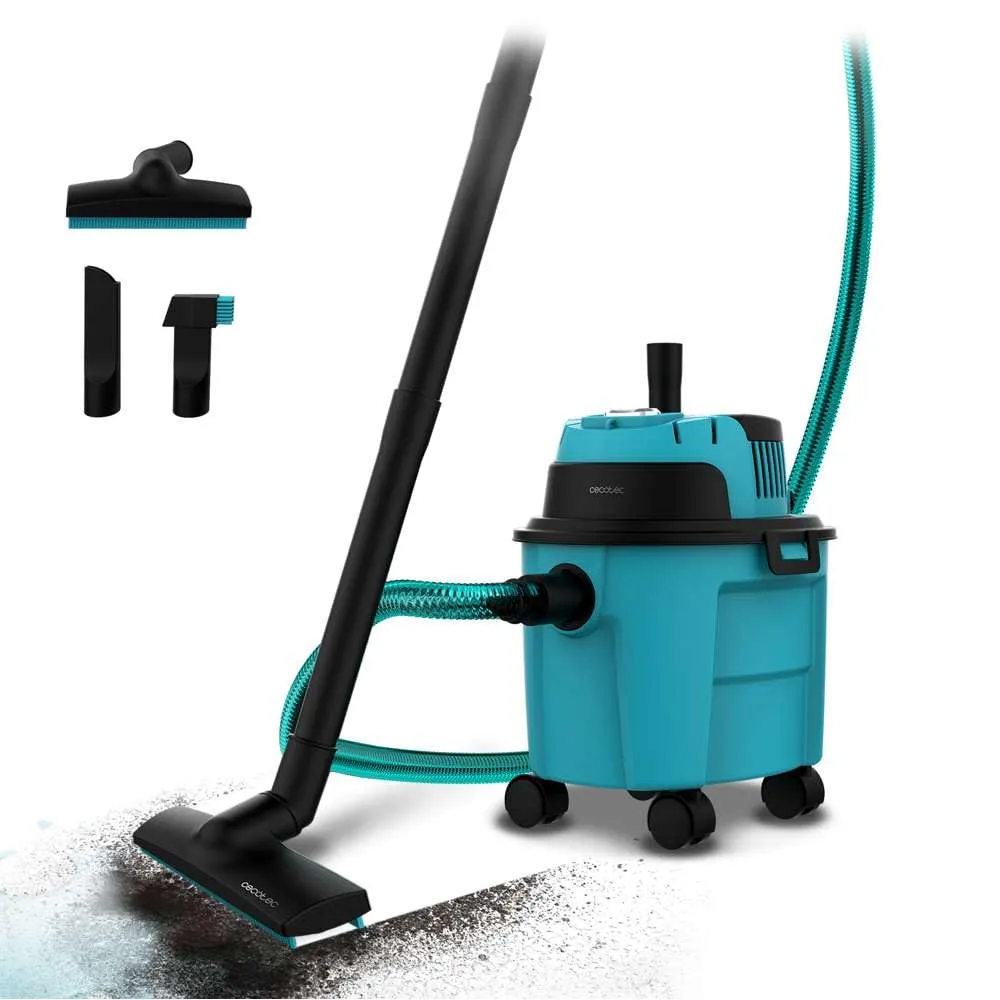 Cecotec Aspirapolvere Solidi E Liquidi Conga Rockstar Wet & Dry Compact Garden. 10L. 1000 W, Leggero, Compatto, Doppia Funzione Di Aspirazione E Soffiaggio, Accessori
