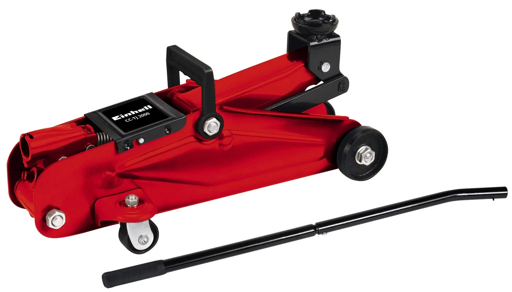 Einhell Cricchetto idraulico carrellabile CC-TJ 2000 (portata 2 t, altezza in. 13.5 cm, altezza max 33 cm)