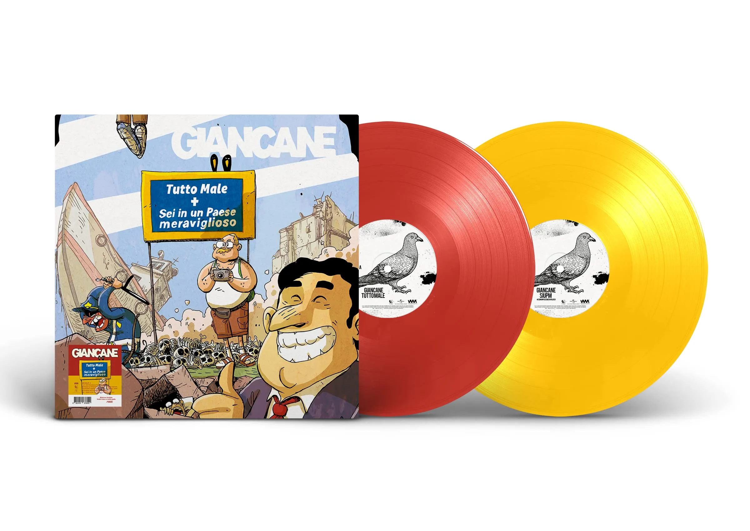 TUTTO MALE (2 LP colorato e numerato, copertina Zerocalcare)