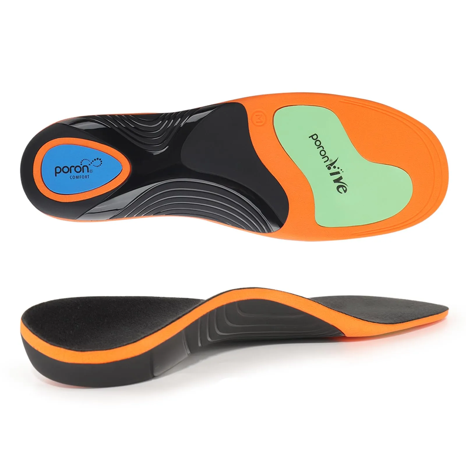 GemChve Solette Ortopediche,Plantari per Fascite Plantare,Adatto per Piedi Piatti Supporto per Arco Plantare Solette Ortopedico Scarpe Orange 43-44.5 EU