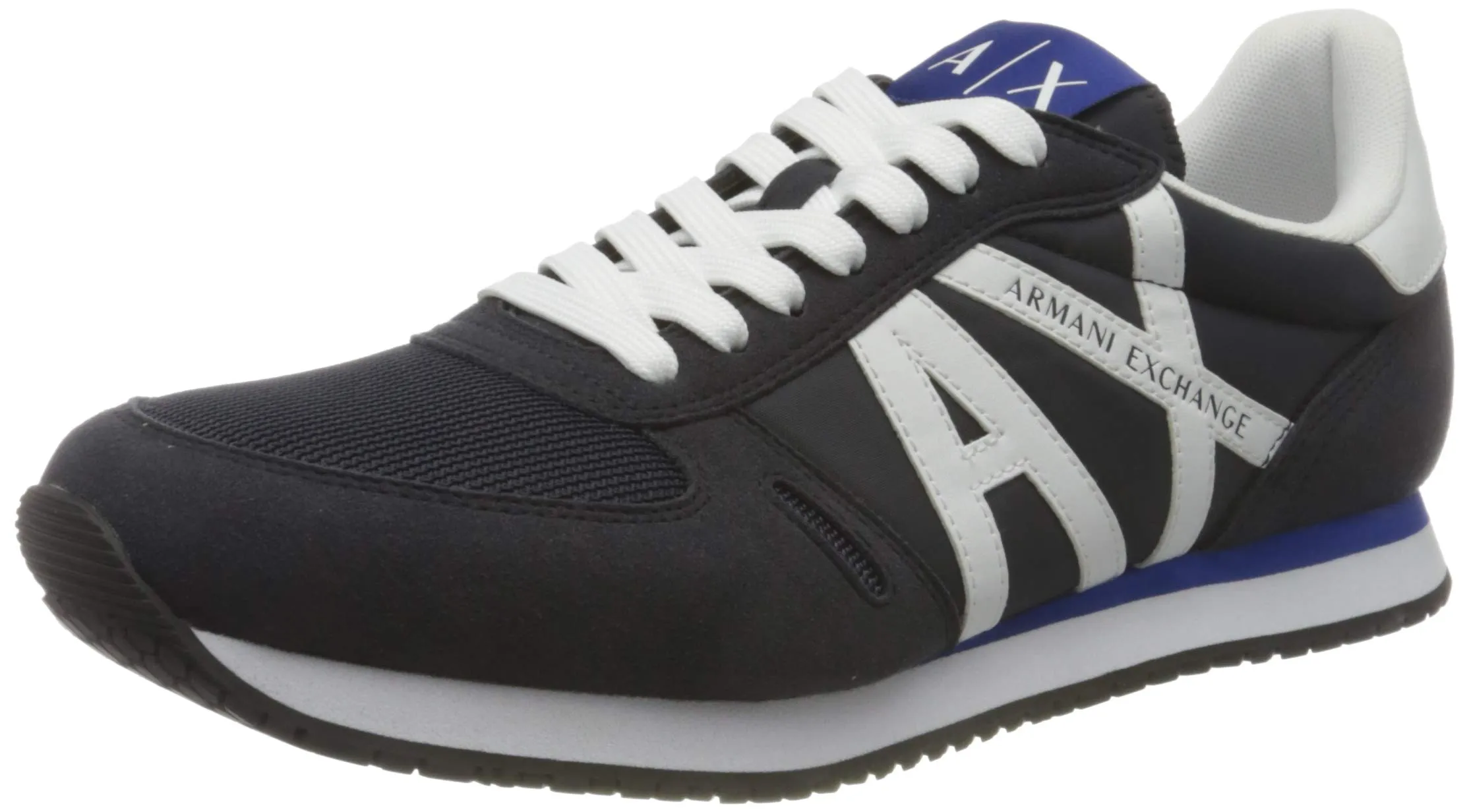 ARMANI EXCHANGE Rio Side Logo, Scarpe da ginnastica Uomo, Navy Optic White, 43 EU