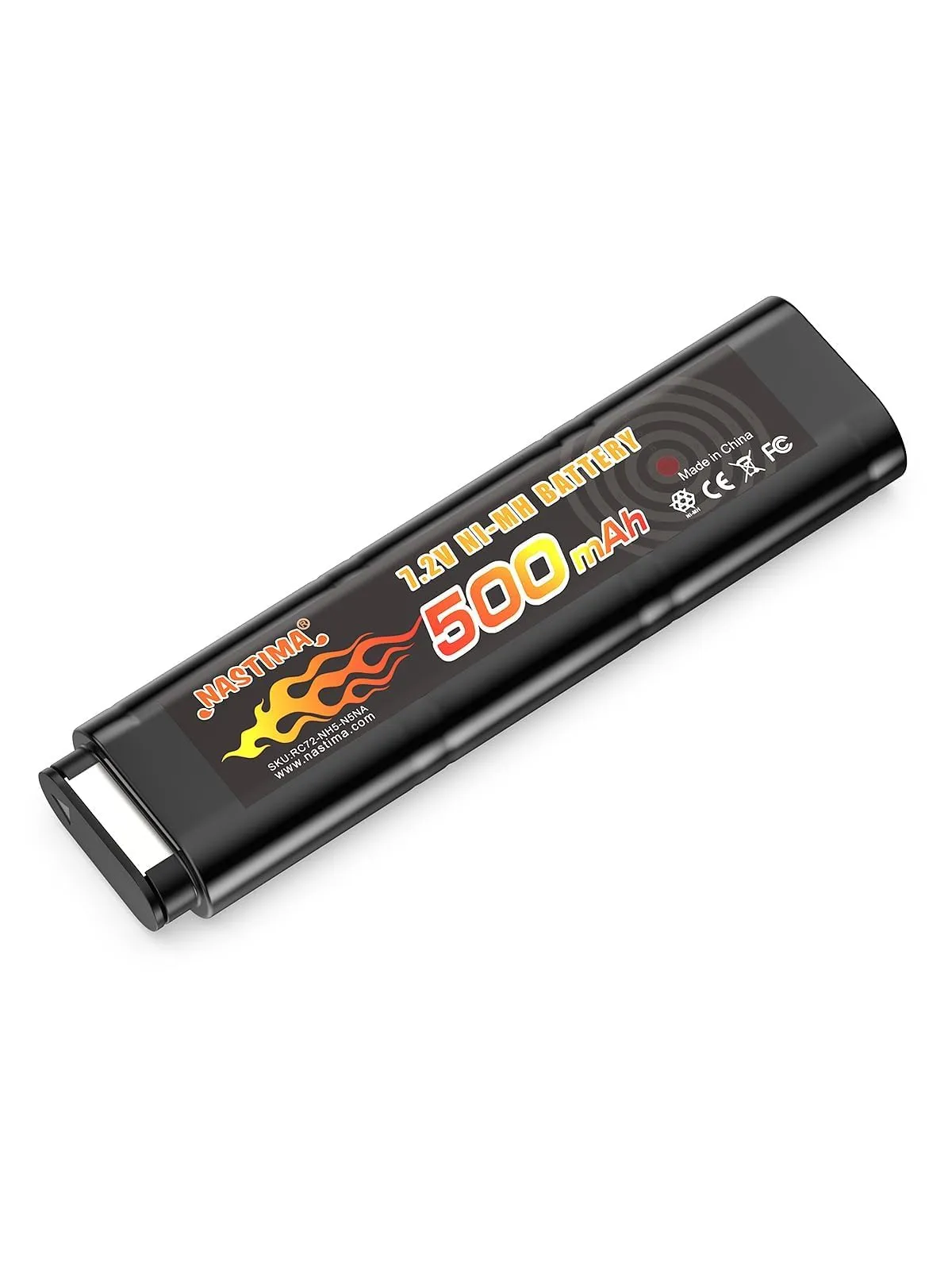 NASTIMA 2/3N 7,2V 500mAh Batteria Ni-MH per CM030 CM121, CM122, CM123, Marui 18C, P8, M93R AEP AEG M81, M84 e TM AEP Pistole Softair