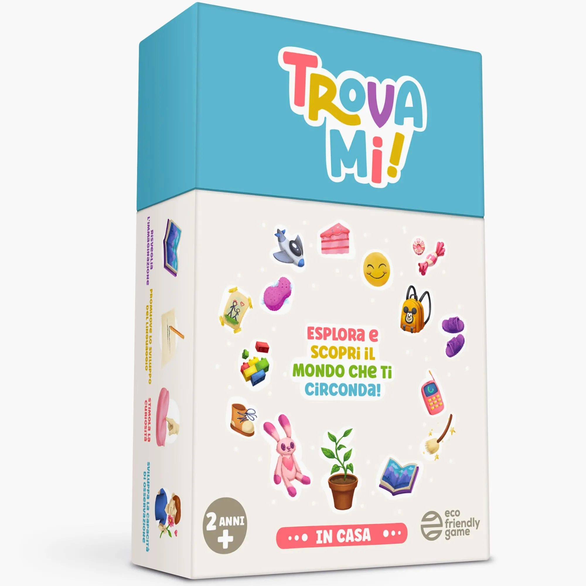 Trova-Mi! In Casa - Il Gioco di Carte Educativo e Divertente Approvato dai Genitori - Per Bambini da 2 a 6 Anni, Gioco Educativo, Gioco da Tavolo per Bambini, Giocattoli Montessori, Regalo per Bambini