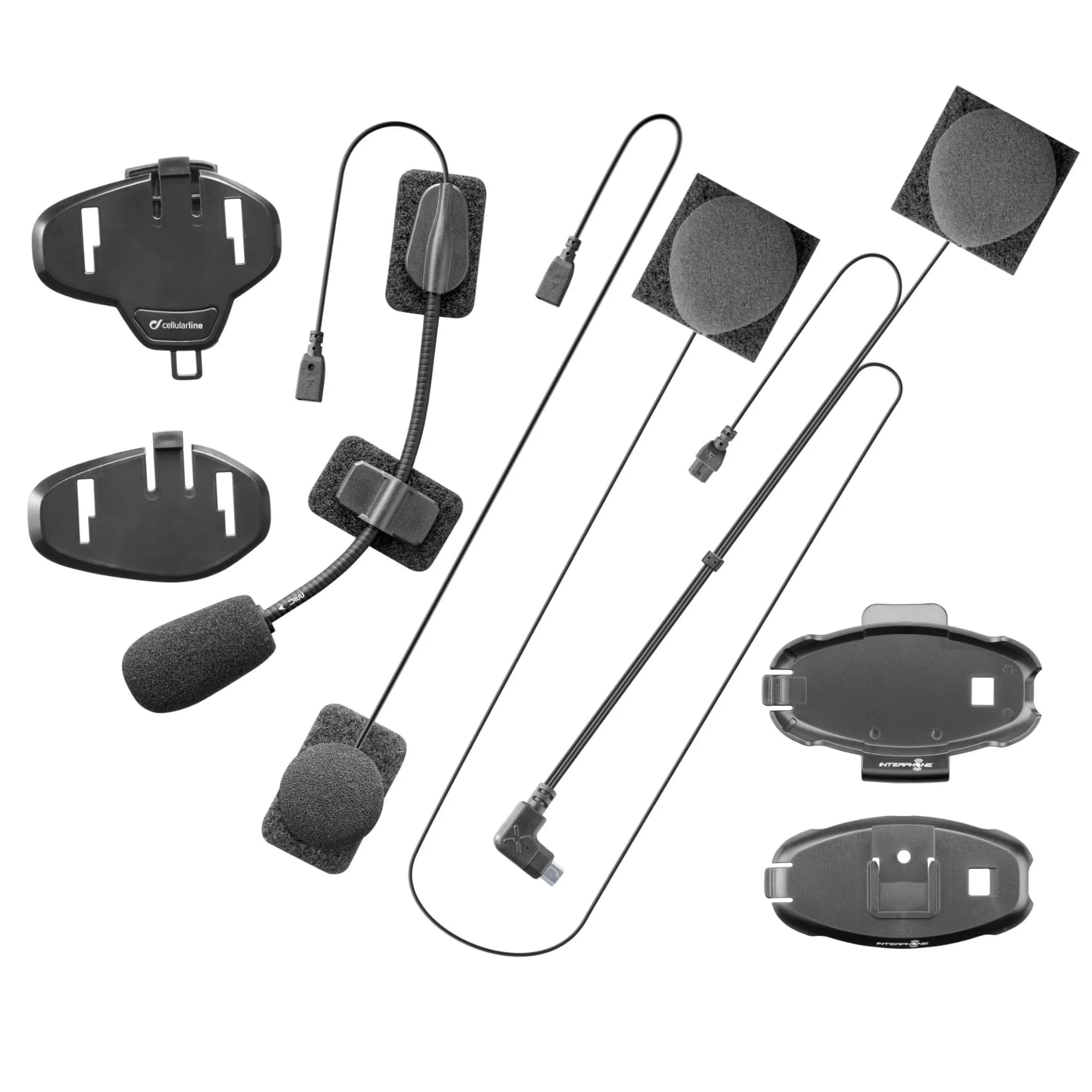 INTERPHONE AUDIO KIT 40mm - Audio Kit - Ricambio Completo Speaker Professionali Stereo Alta Fedeltà - Interfoni Avant, Tour, Sport, Urban, Link
