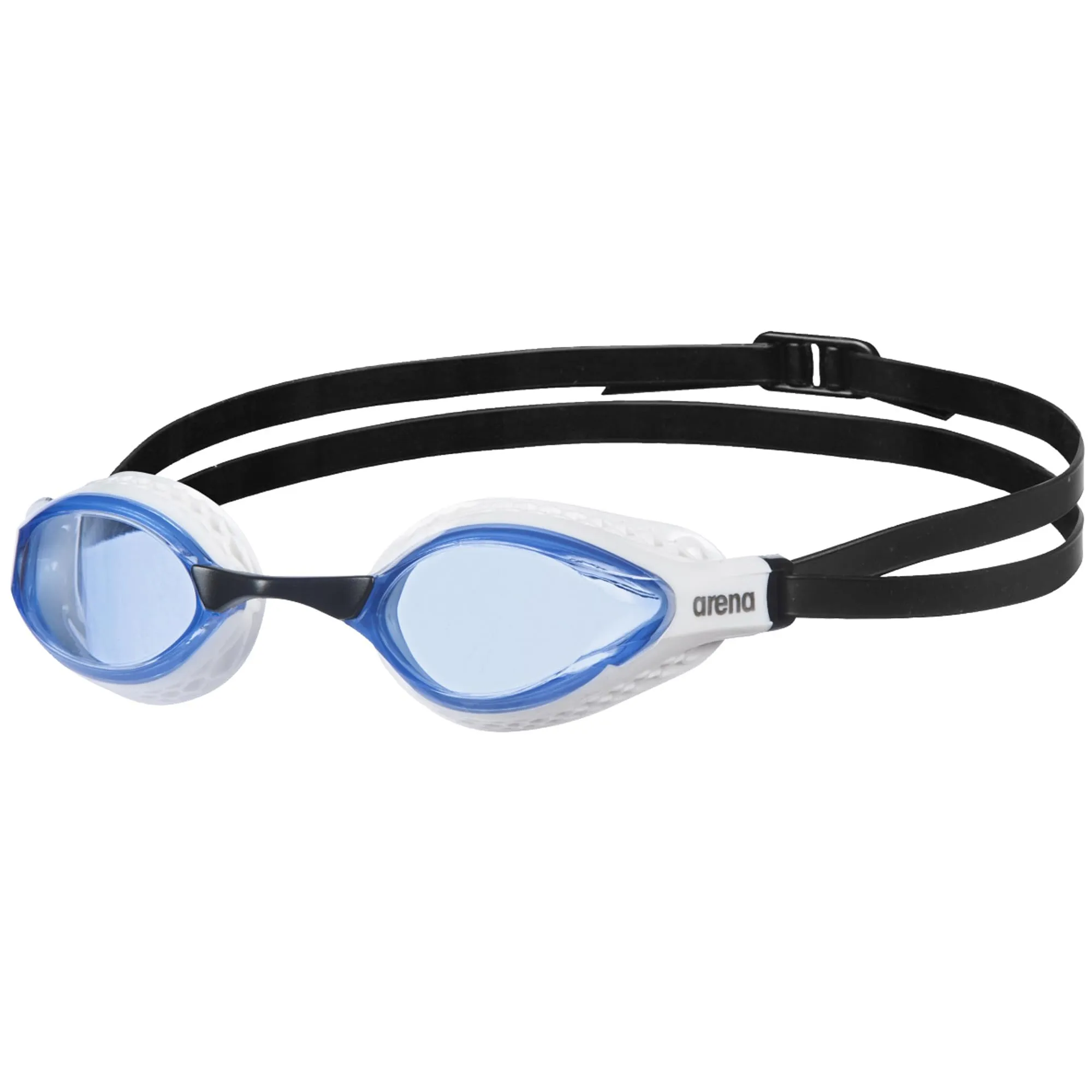 ARENA Air-Speed Occhialini Nuoto da Gara Adulto, Occhialini Piscina con Ampie Lenti, Protezione UV, 3 Ponti Nasali Intercambiabili, Guarnizioni Air Seals, Lenti con Trattamento Anti-Appannamento