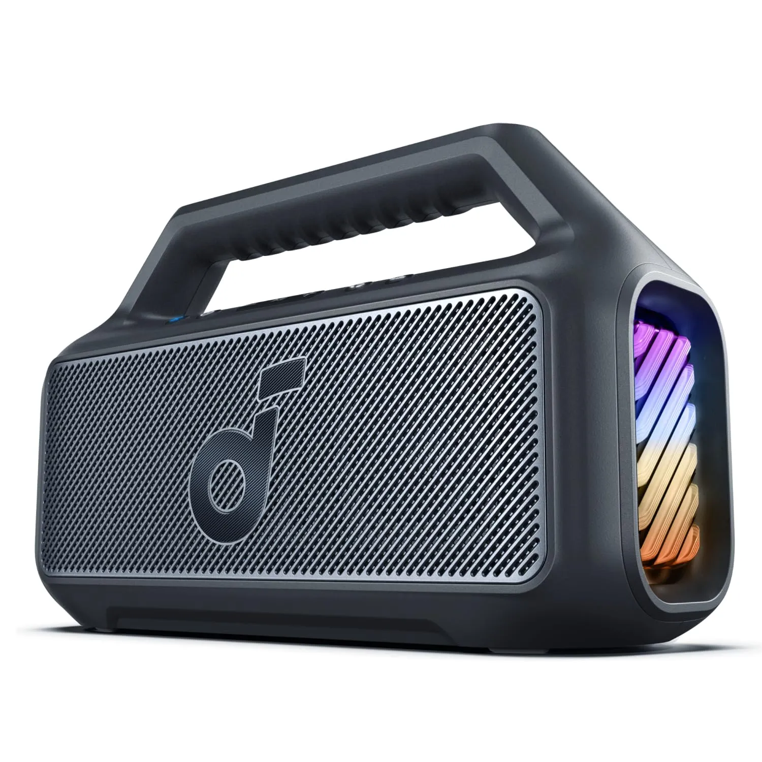 Soundcore Cassa Bluetooth Portatile Boom 2, 80W Booming Sound con Subwoofer e BassUp 2.0, 24H, IPX7, Luce LED, USB-C, EQ Personalizzato, per Esterni, Campeggio Spiaggia e Giardino