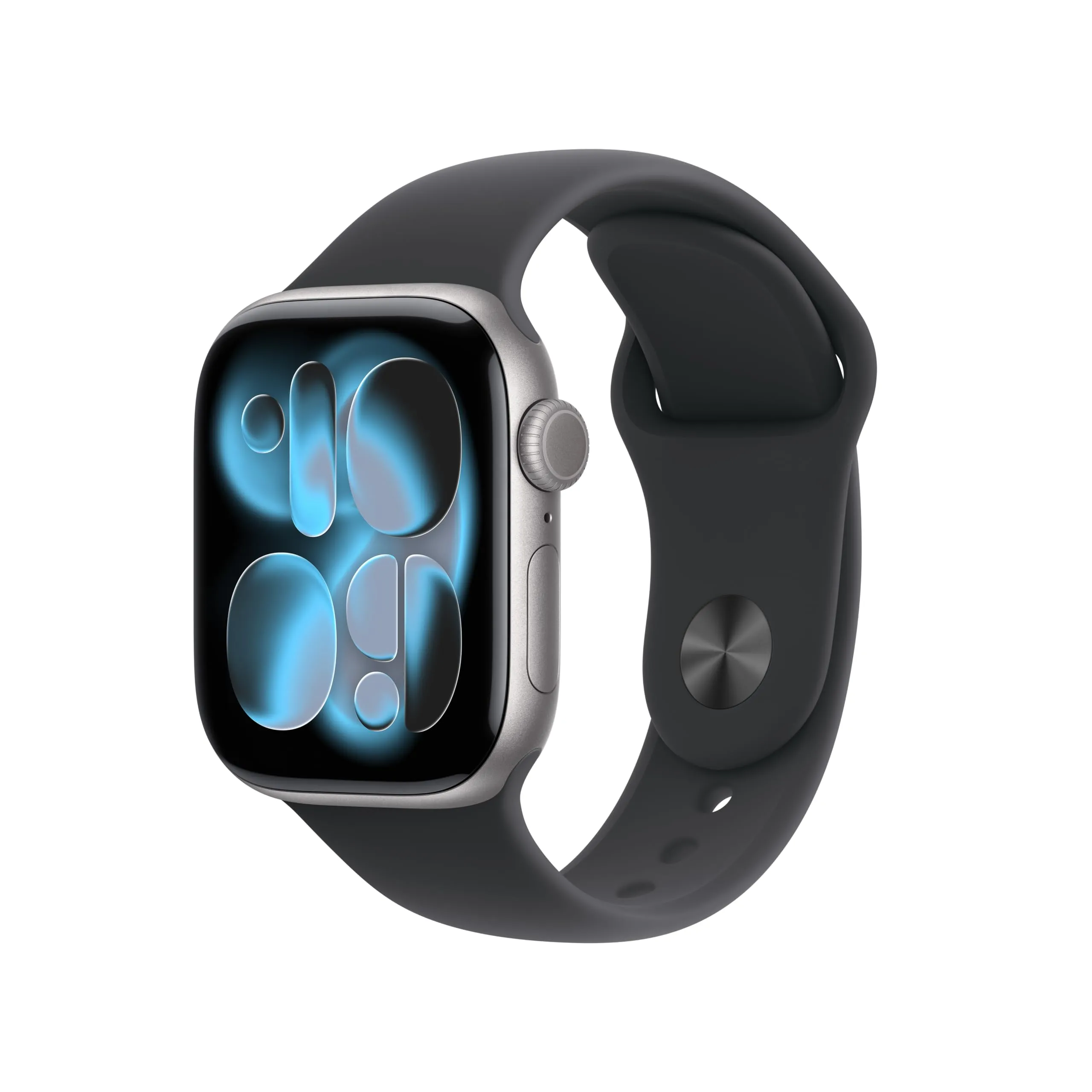 Apple Watch Series 11 GPS, Cassa 42 mm in alluminio grigio siderale con Cinturino Sport nero - S/M
