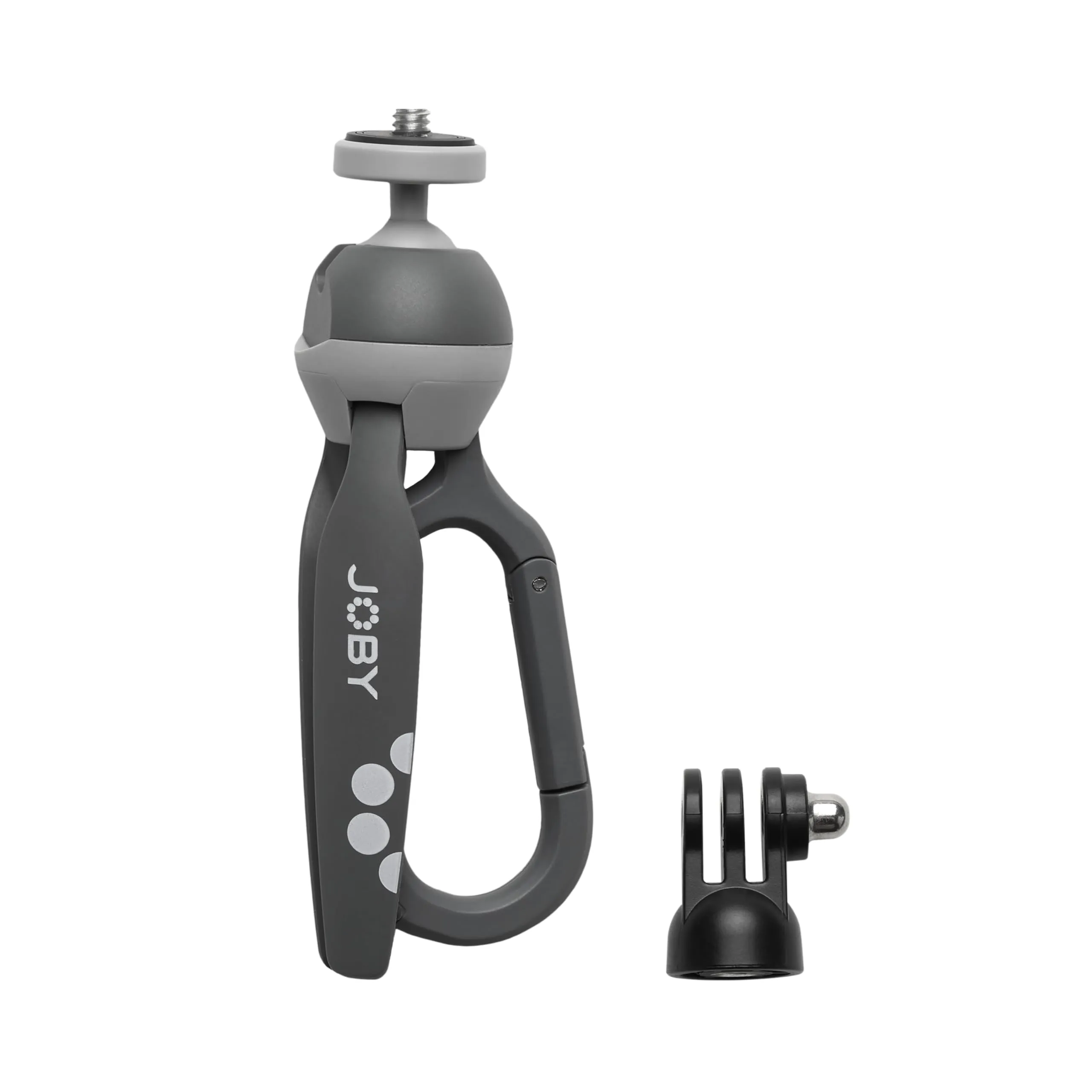 JOBY HandyPod Clip Action Treppiede Mini con Moschettone per Action Cam, compatible con gamma GoPro, HERO12, Insta360, Fotocamera Compatta SONY ZV-1 II (JB01838-BWW)