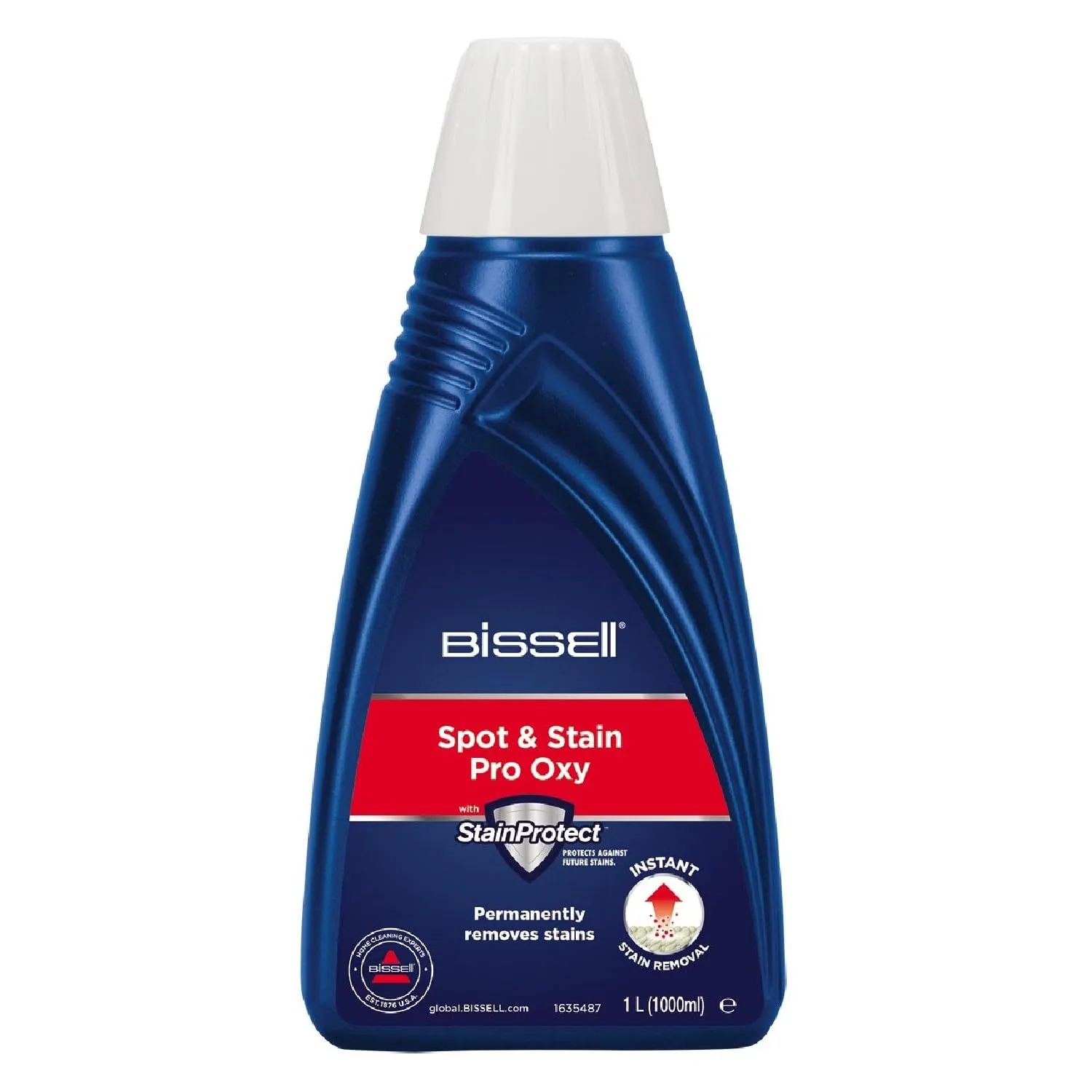 BISSELL Spot & Stain Pro Oxy, Soluzione detergente per dispositivi di pulizia della tappezzeria, smacchiatore per dispositivi SpotClean & Pet Stain Eraser, con StainProtect®, 1L, 20383