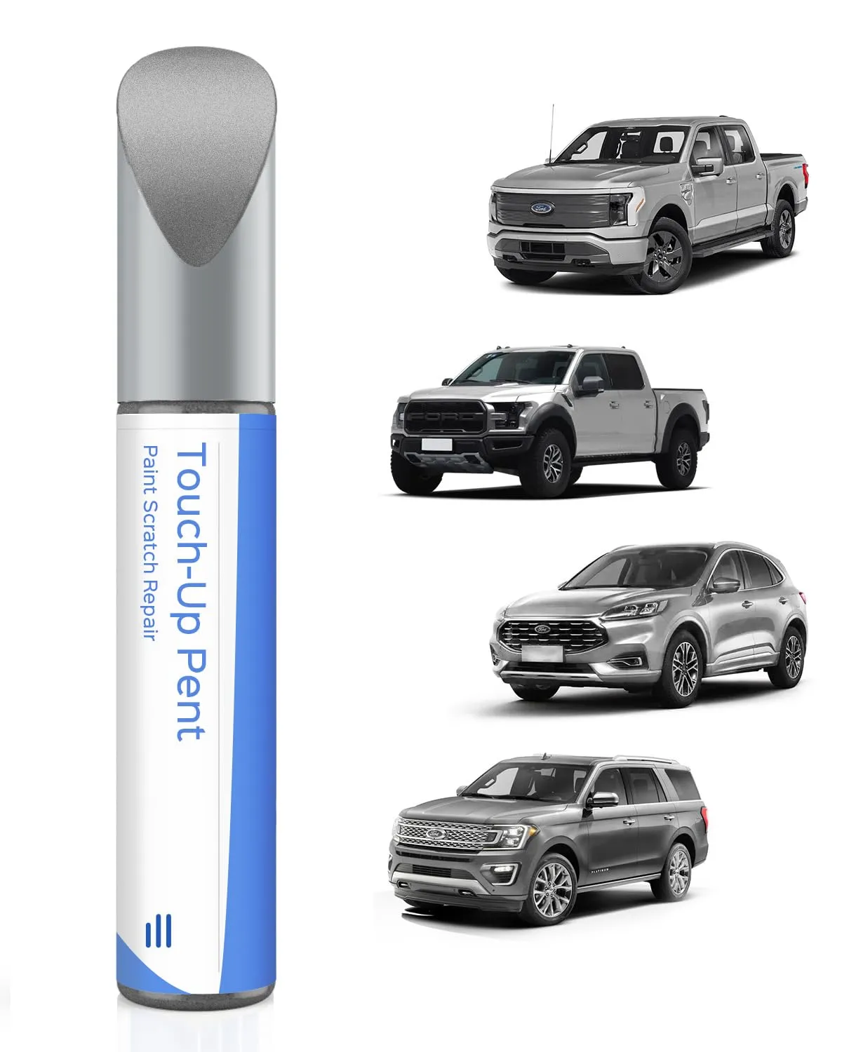 JS/M7432A Iconic Silver Metallic penna vernice compatibile con Ford esatta corrispondenza per chip e graffi