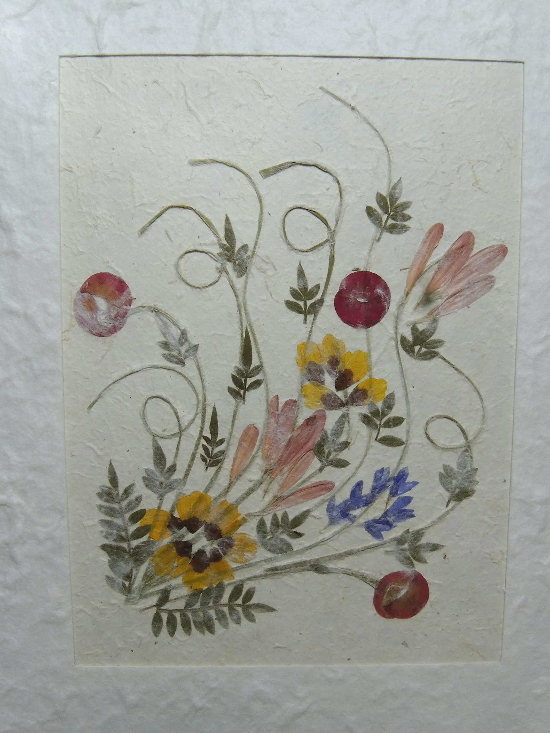 Album Foto artigianale 33 x 33-50 fogli - Carta Naturale con riquadro fiori "base"