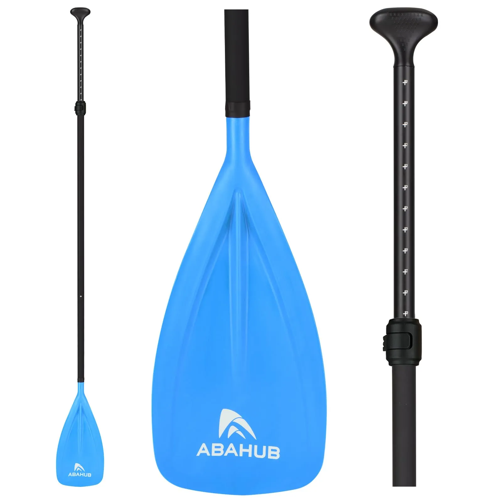 Abahub Pagaia SUP Alluminio Remi Sup Paddle Stand Up Paddle Telescopico 173-213 cm Rivestimento in PU per SUP Surf Board Boating, Nylon Plastic Blade Nero/Blu/Verde/Rosso/Arancione/Giallo