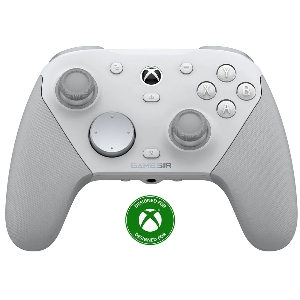 GameSir G7 Pro Controller 1000Hz con Stazione Ricarica per Xbox Series X|S, Xbox One, PC 10/11 & Android - Joystick TMR, Grilletti Regolabili & 4 Tasti Programmabili - Bianco Mecc