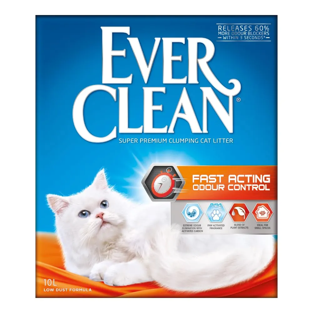 Ever Clean Lettiera con Controllo Antiodore ad Azione Rapida Ever Clean, 10.Litri, Profumata