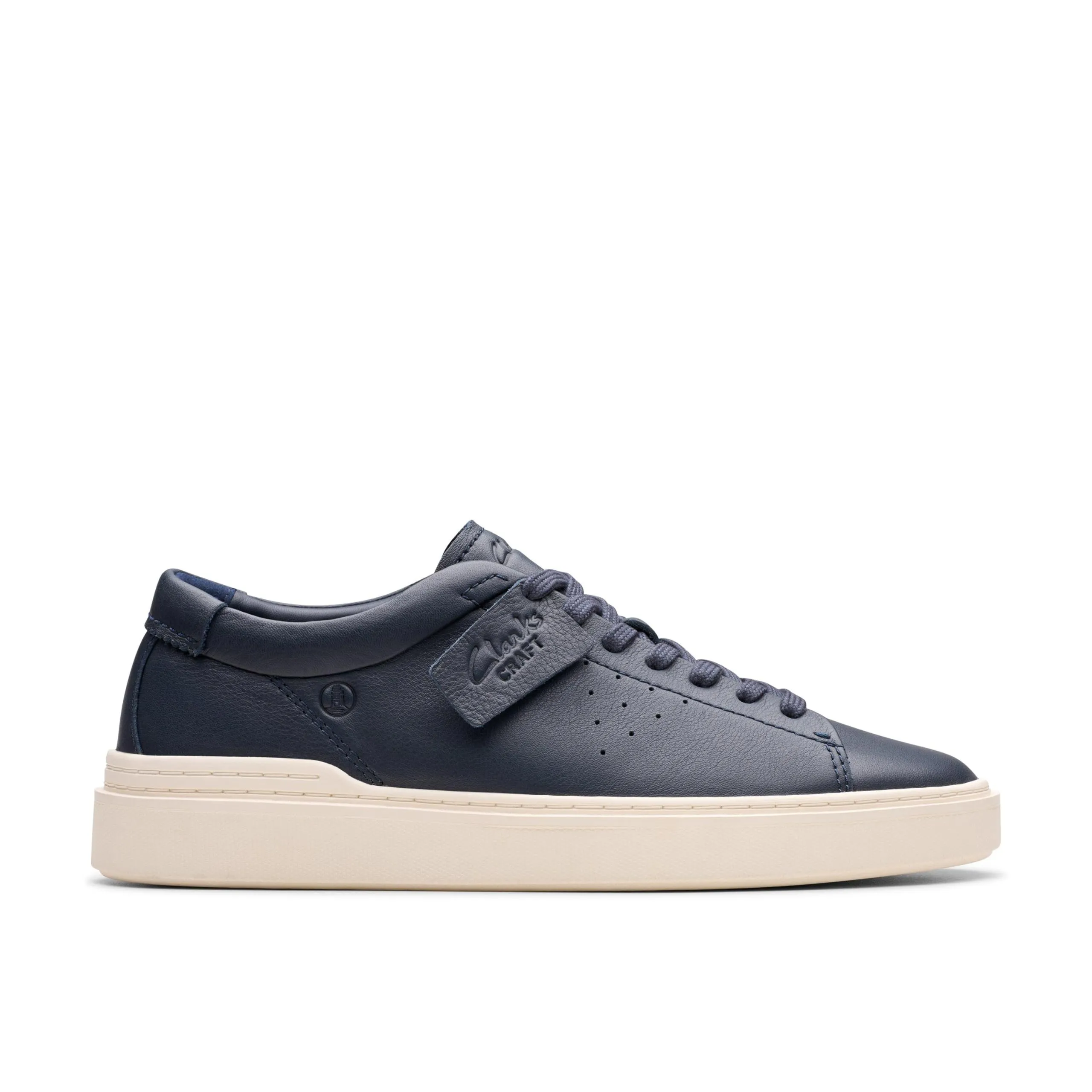 Clarks Craft Swift, Scarpe da Ginnastica Uomo, Pelle Blu Navy, 43 EU