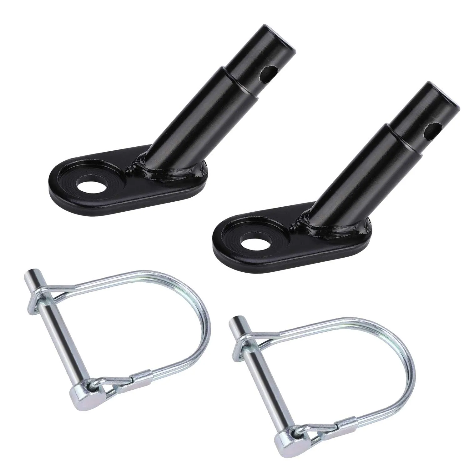 Fokroin 2 Pcs Attacco per Rimorchio Bicicletta, Gancio universale per rimorchio per bicicletta, Rimorchio per Bici per Cani, Gancio di Traino per Bici per Carico, Bambini e Cani.