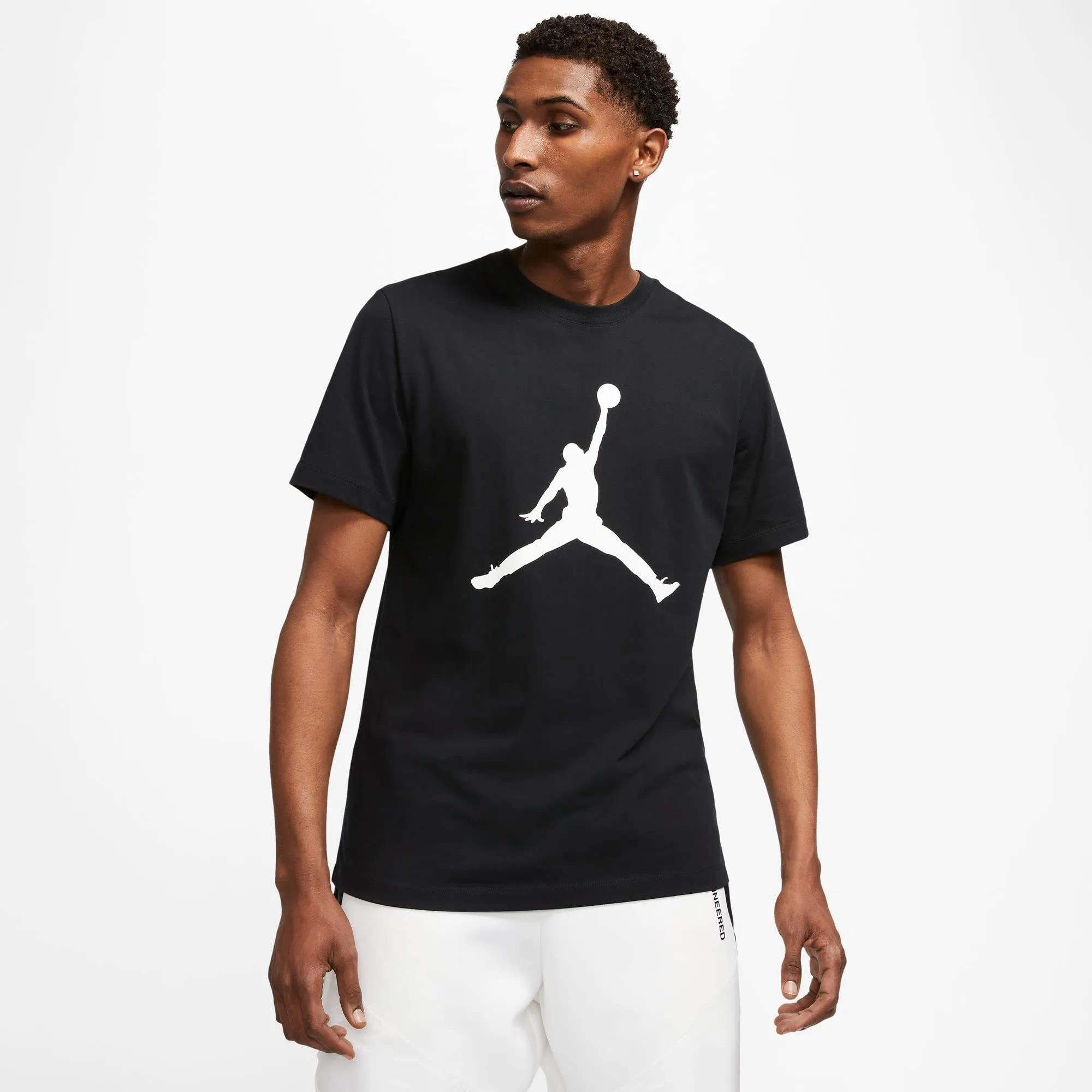 Nike M J Jumpman Ss Crew T-shirt, Uomo, black/white, S