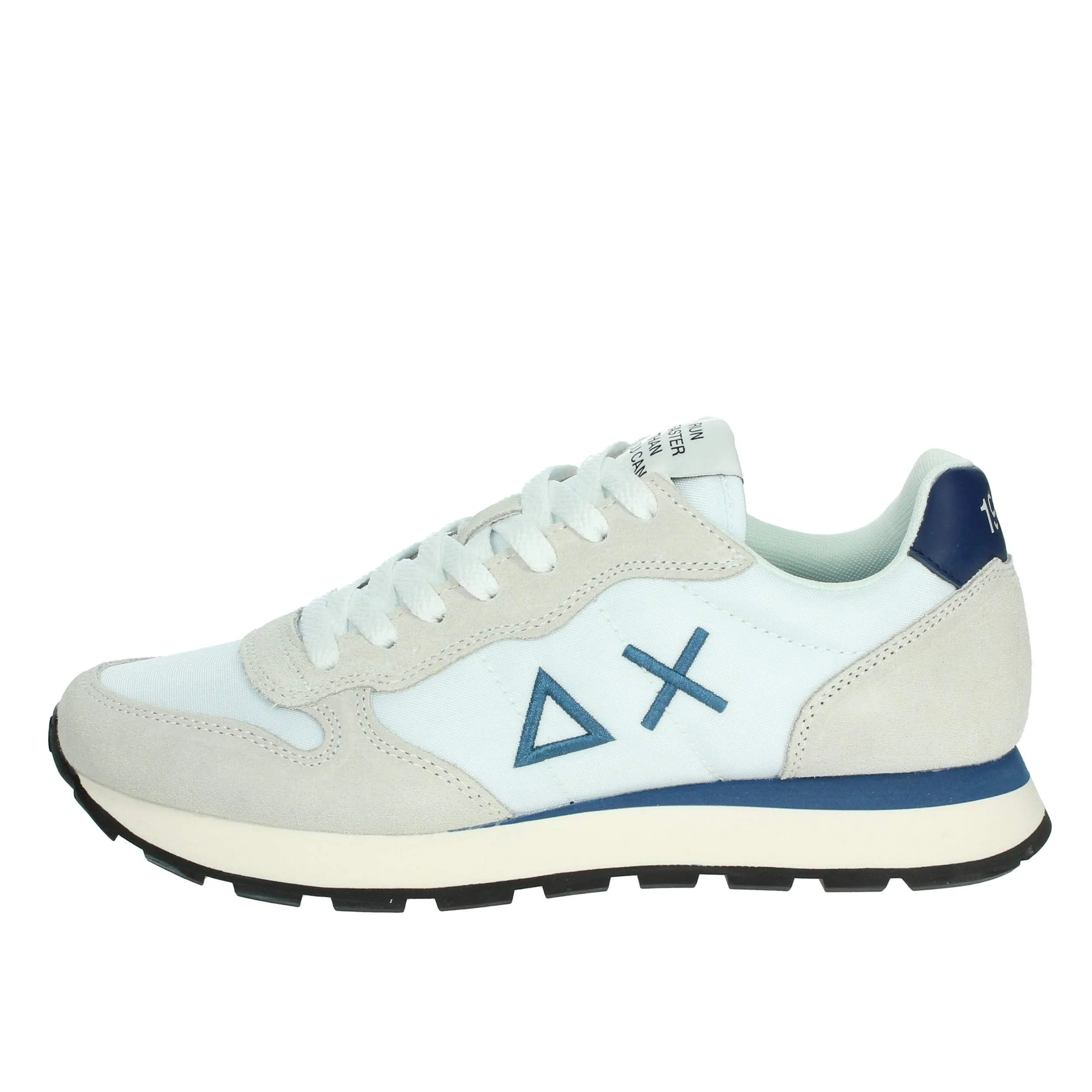 SUN68 Z35101 Sneakers Con Lacci In Tessuto/camoscio Uomo BIANCO 46