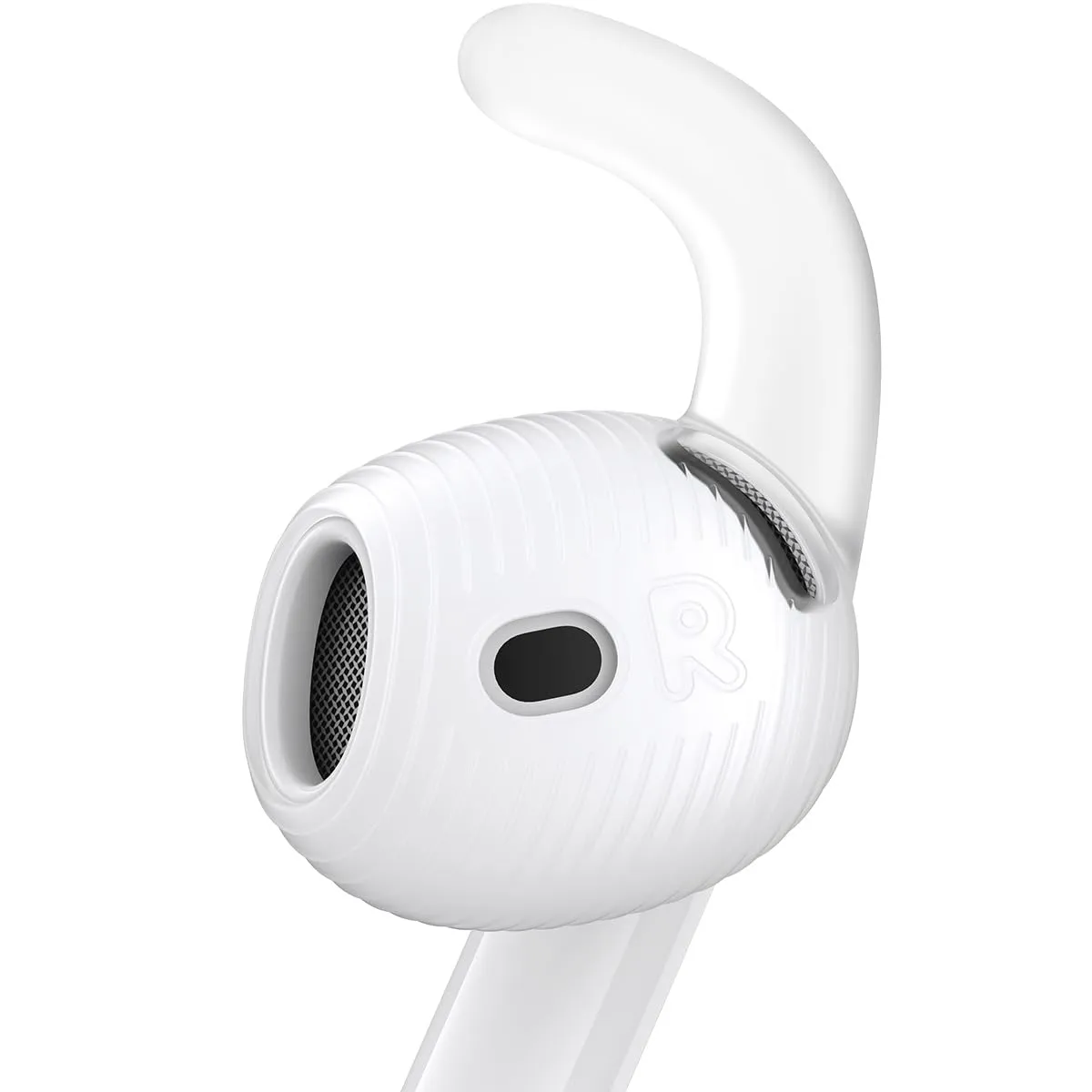 Gcioii 3 paia Ganci per le orecchie compatibili con Airpods 4 auricolari antiscivolo gommini auricolari accessori [Aggiunta Custodia Porta] compatibile con Airpods 4th (2024)