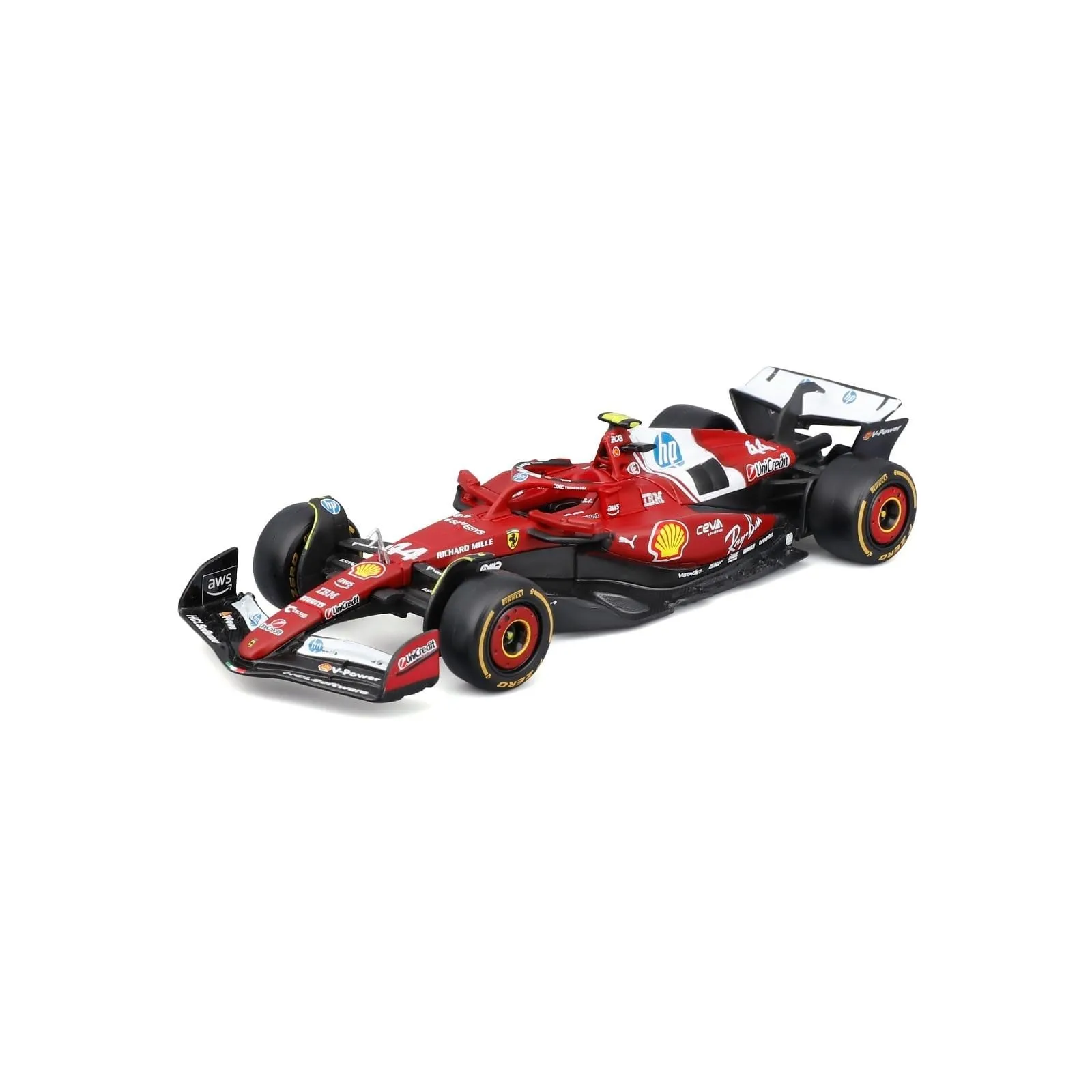 Bburago - Ferrari SF-25 F1 2025#16 Leclerc, Auto Diecast in Scala 1:43, Replica Dettagliata Monoposto Ferrari Formula 1, Licenza Ufficiale Ferrari, Età Consigliata 3+ Anni